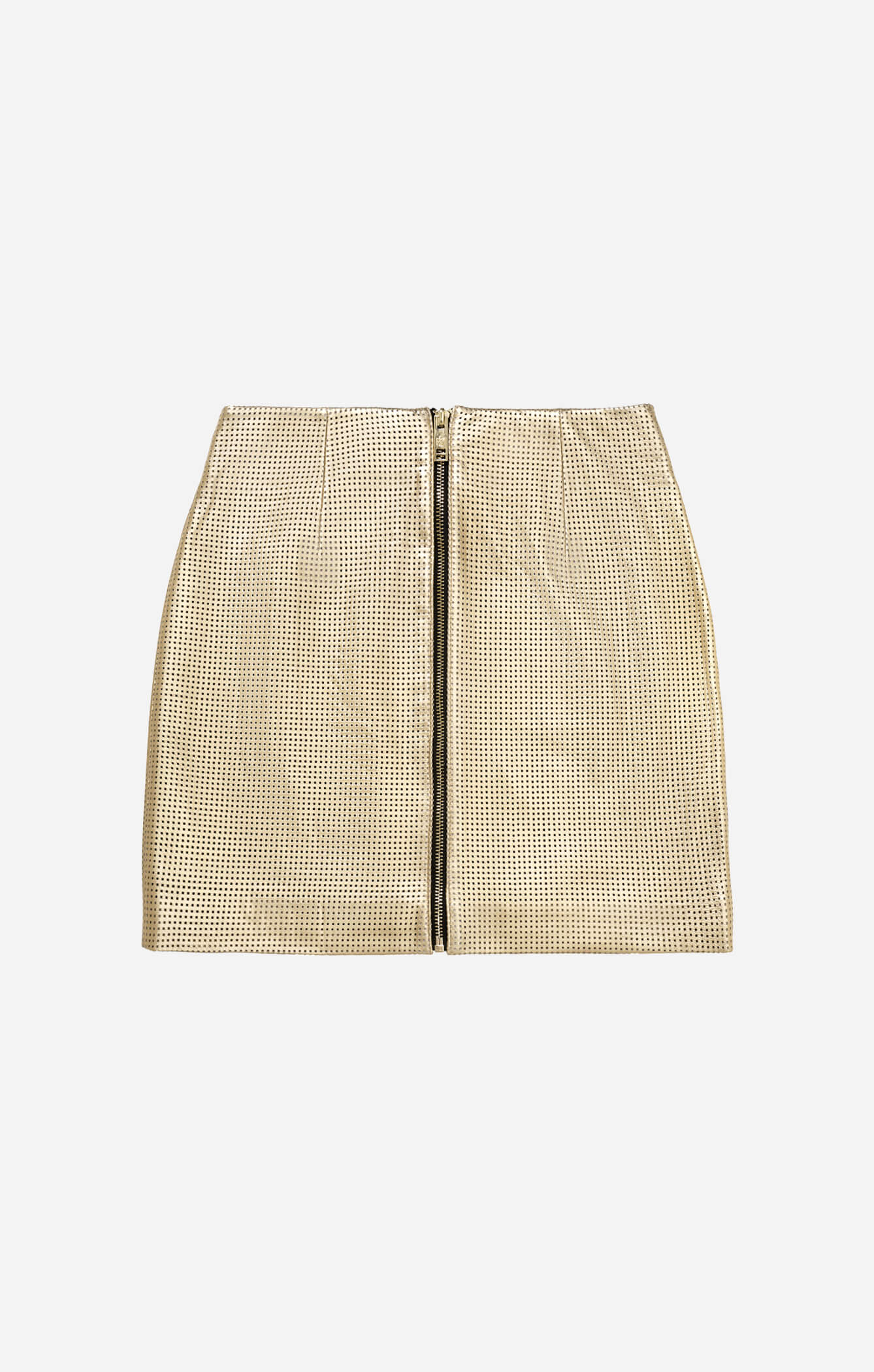 THE GO TO MINI SKIRT - GOLD LEATHER