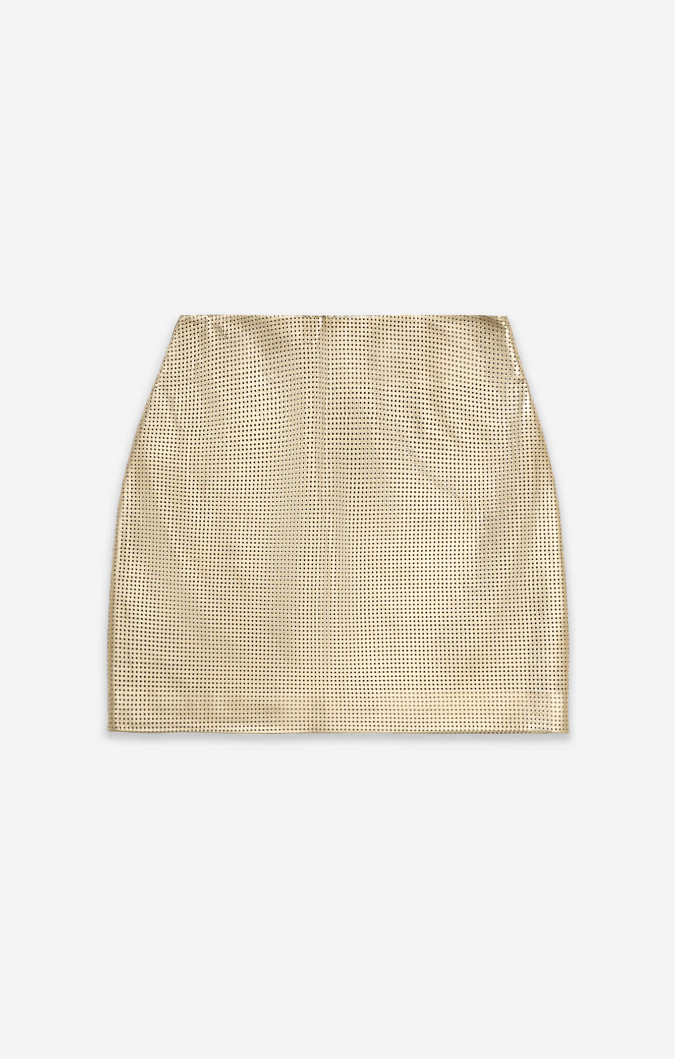 THE GO TO MINI SKIRT - GOLD LEATHER