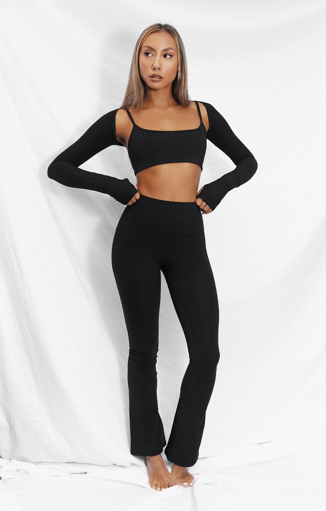 THE A.T.G SCULPT™ FLARES - BUTTER BLACK
