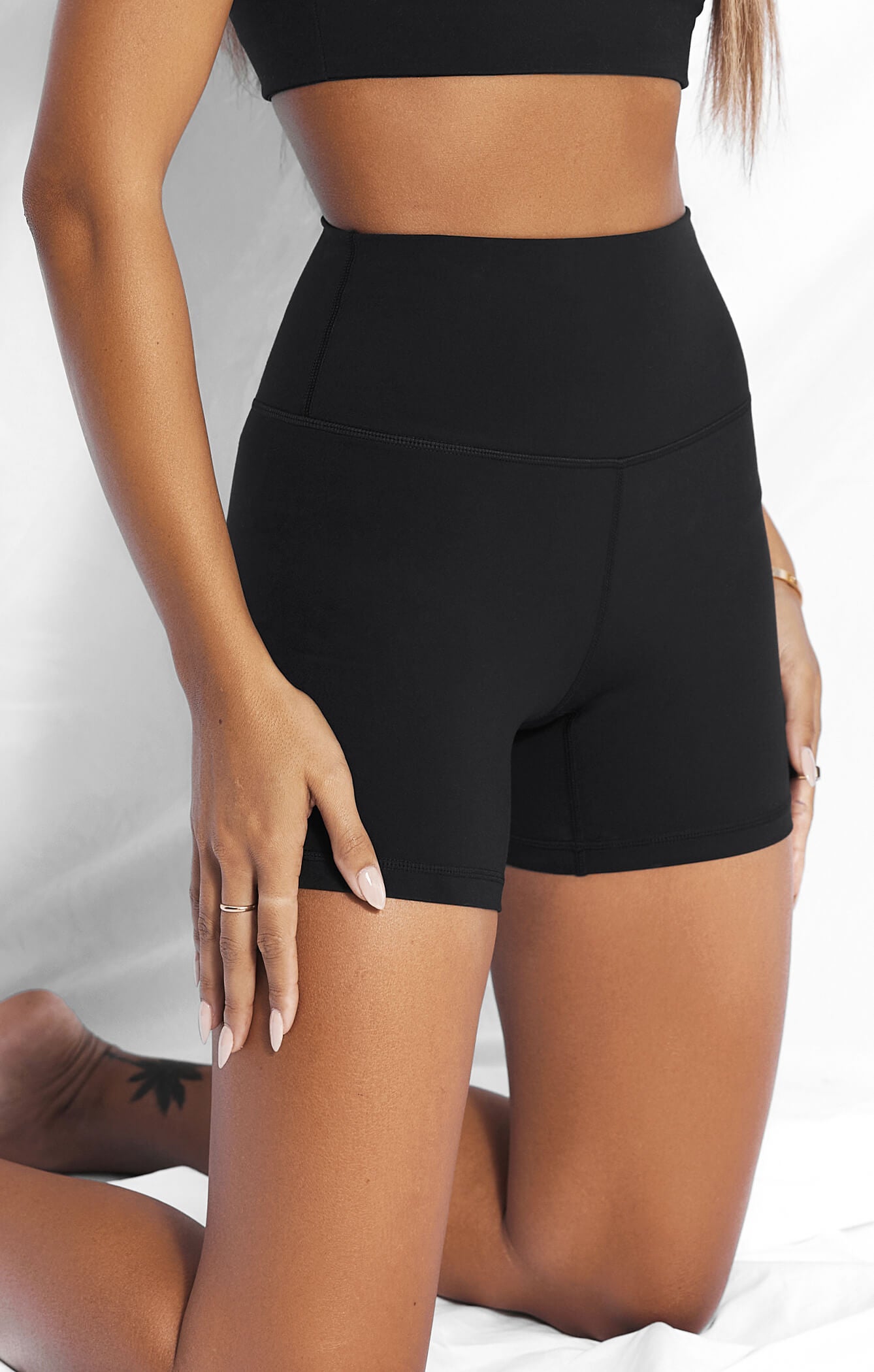THE A.T.G SCULPT™ MINI BIKE SHORT - BUTTER BLACK