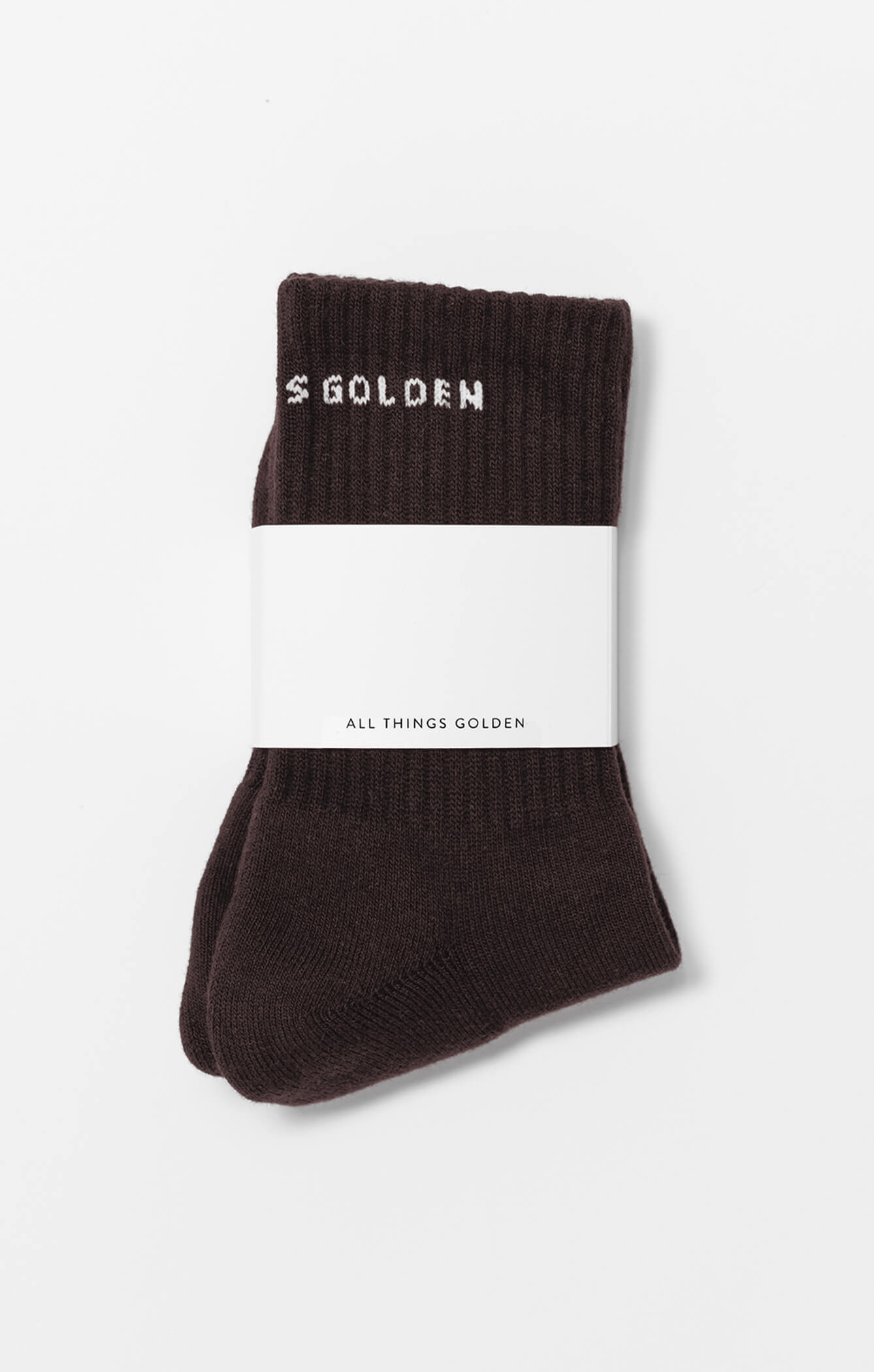 THE A.T.G CREW SOCK - ESPRESSO