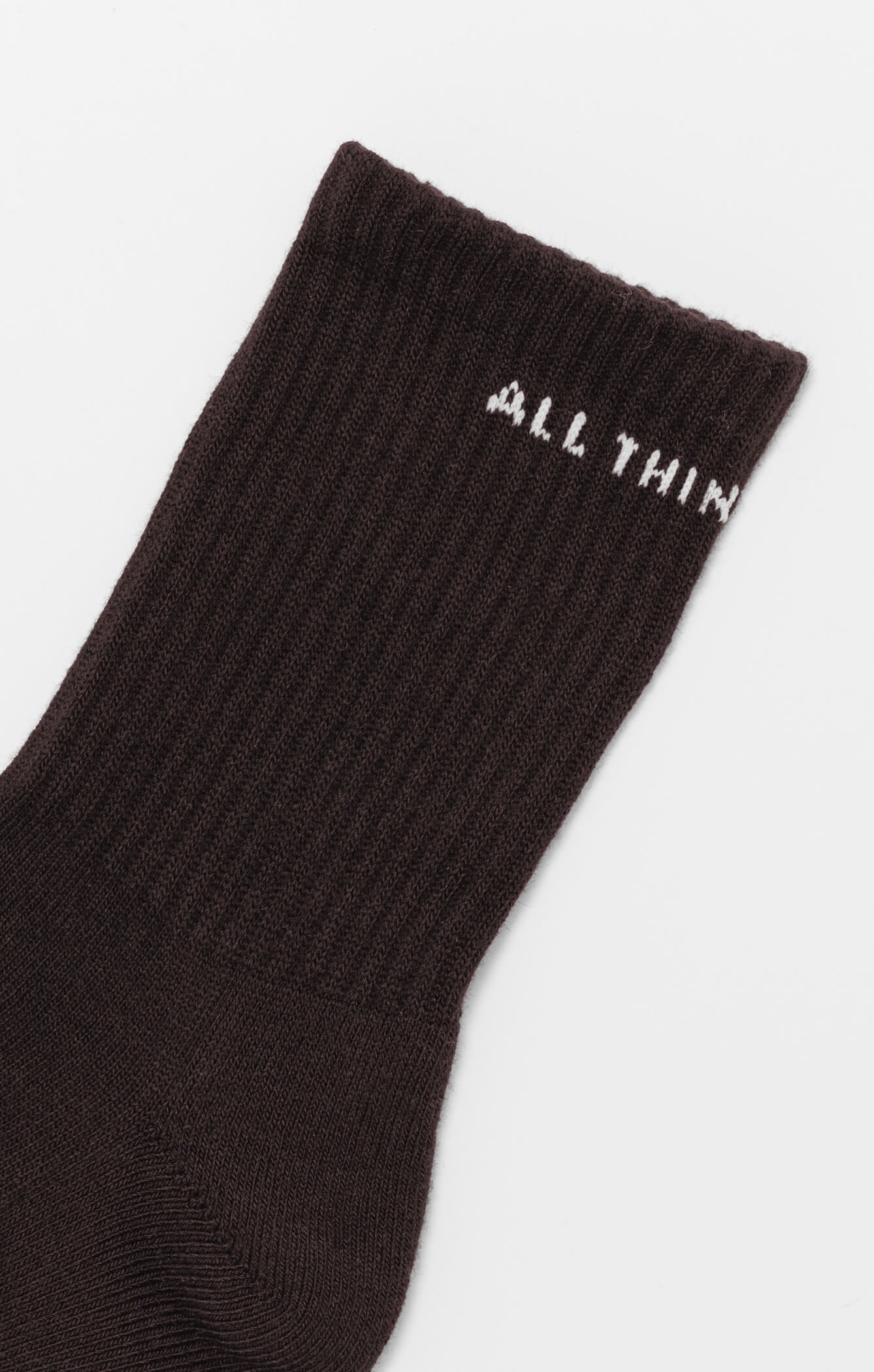 THE A.T.G CREW SOCK - ESPRESSO
