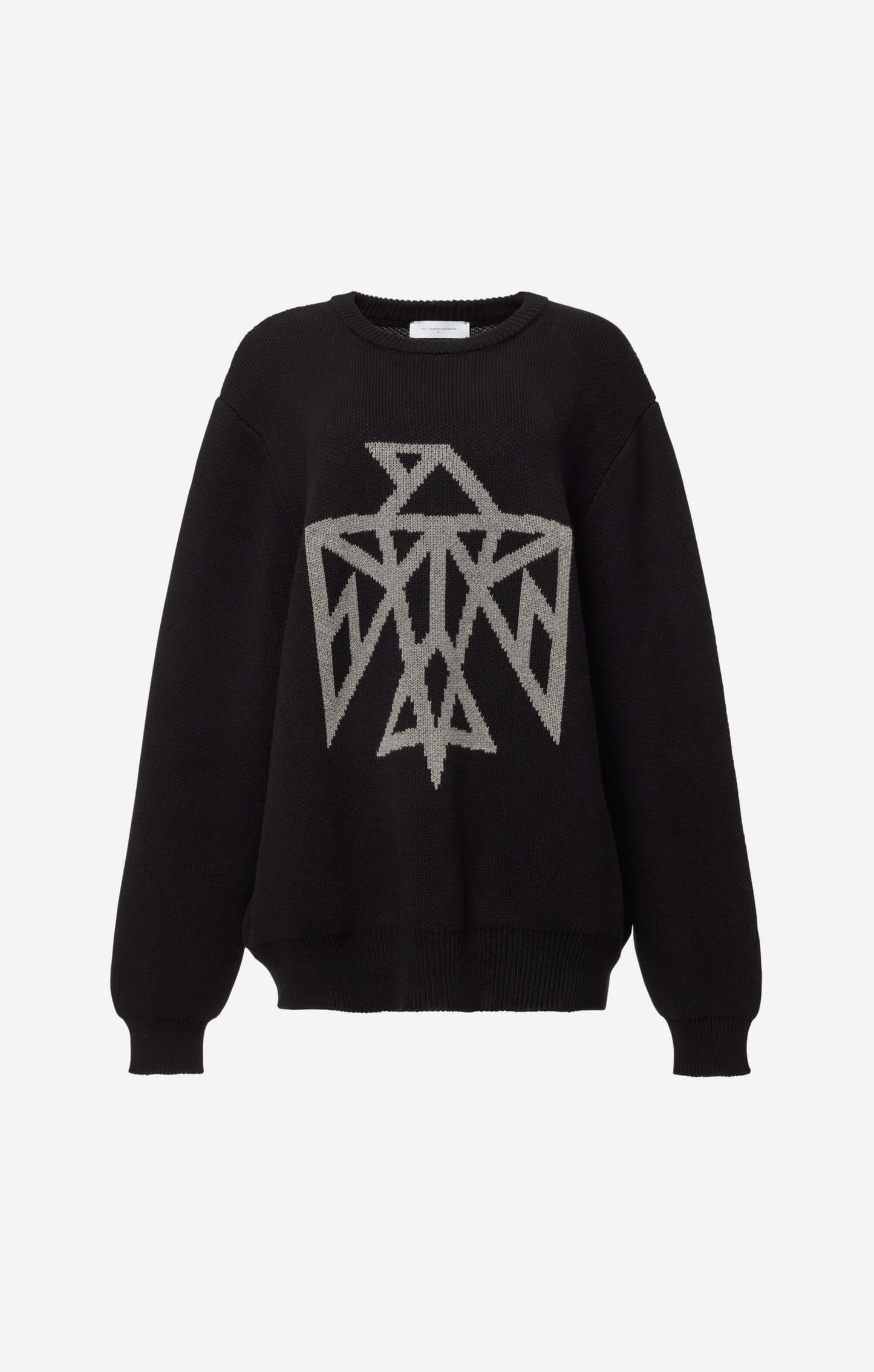 THE SIGNATURE JACQUARD KNIT - BLACK