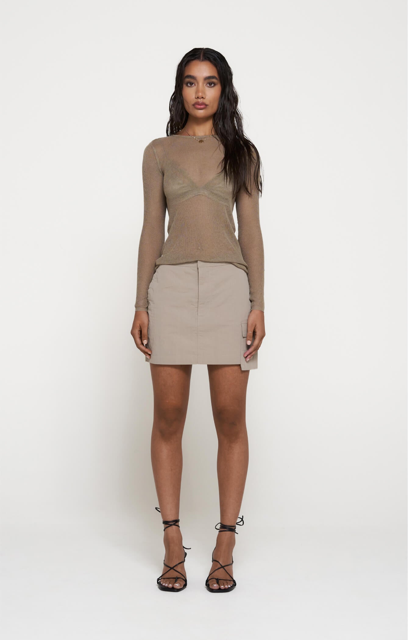 THE KNITTED LONG SLEEVE - SLATE