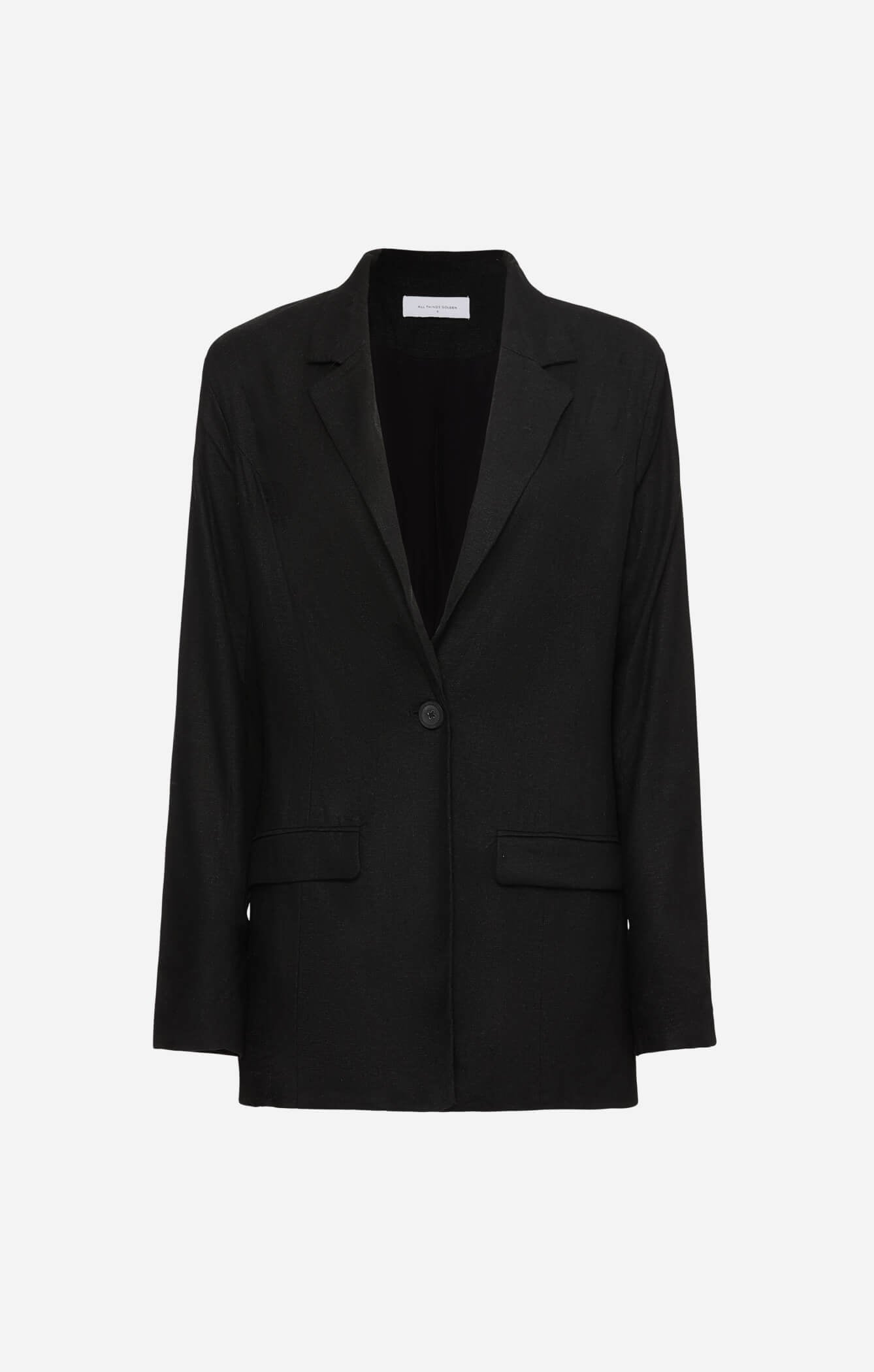 THE LINEN CLASSIC BLAZER - BLACK