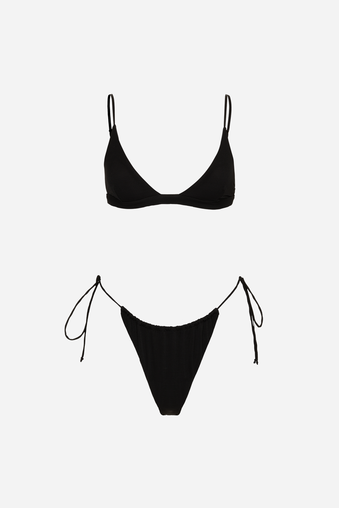 TRIANGLE TOP - BLACK MESH