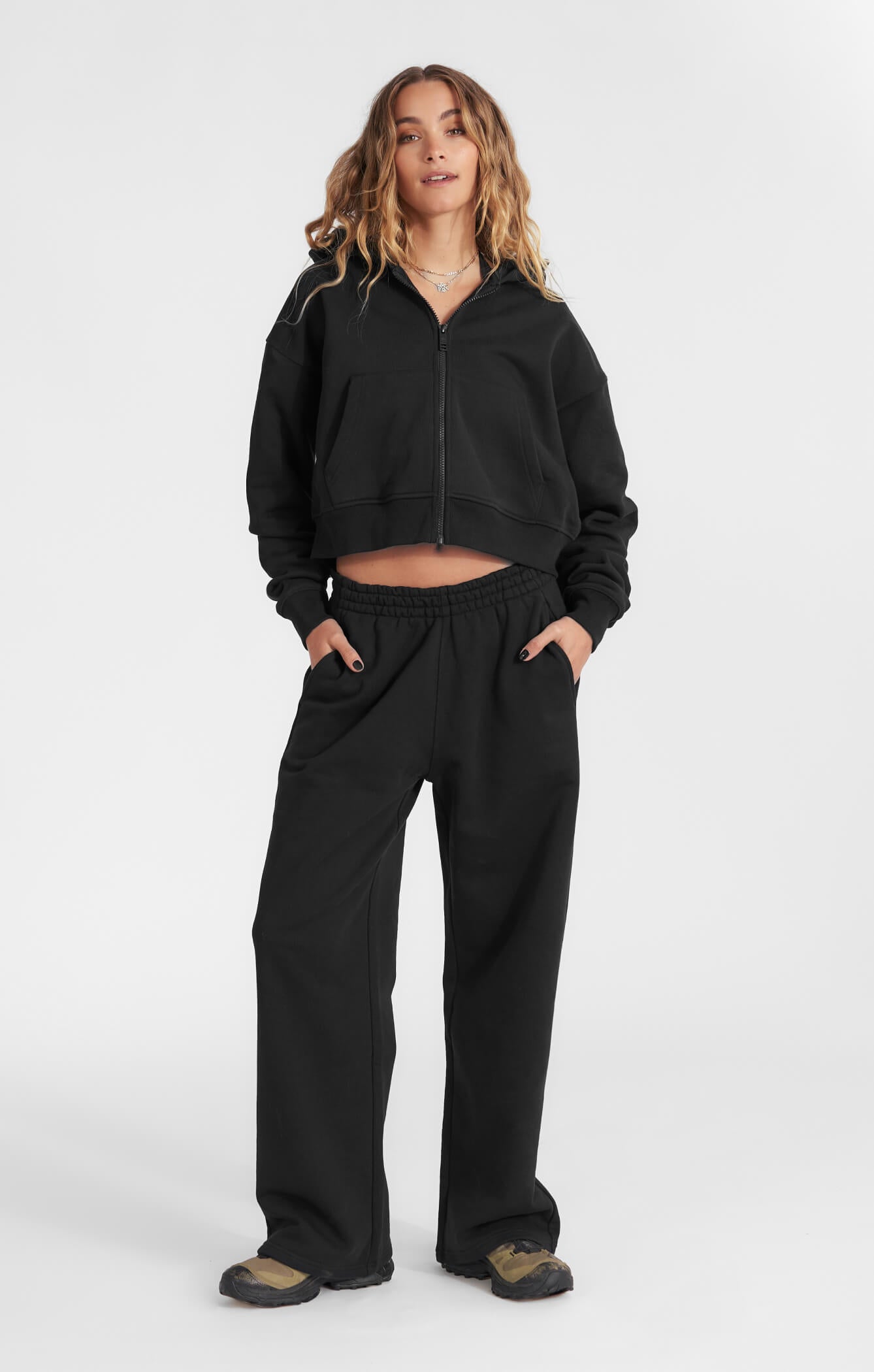 THE SWEAT™ ZIP UP HOODIE - BLACK