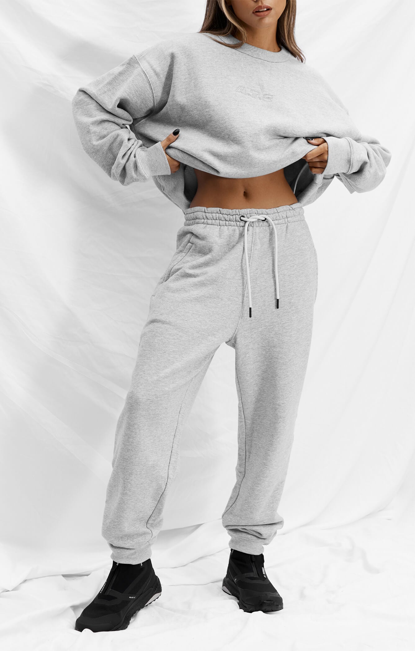 THE SWEAT™ TRACK PANT - HEATHER GREY