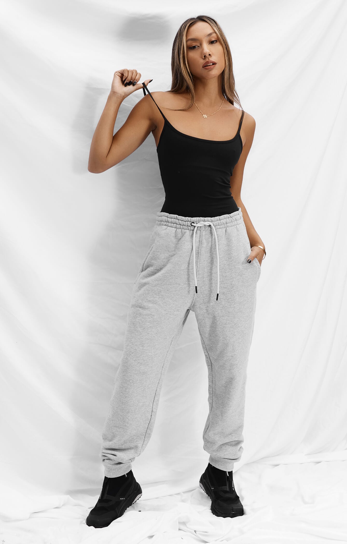 THE SWEAT™ TRACK PANT - HEATHER GREY