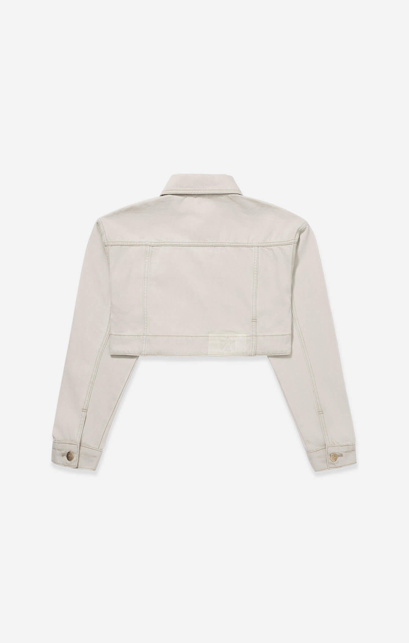 THE BOX CROP DENIM JACKET - WASHED STONE