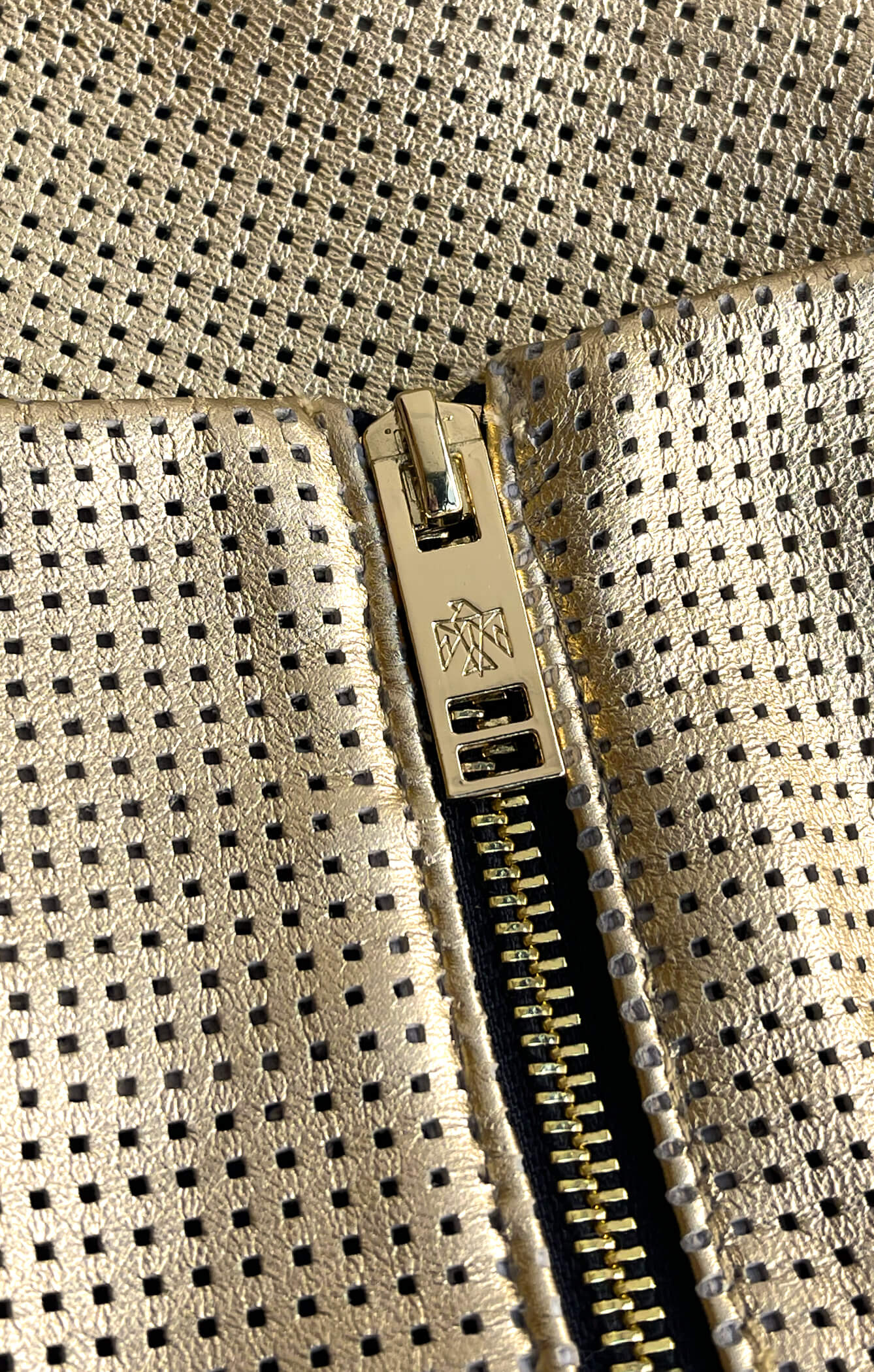 THE GO TO MINI SKIRT - GOLD LEATHER