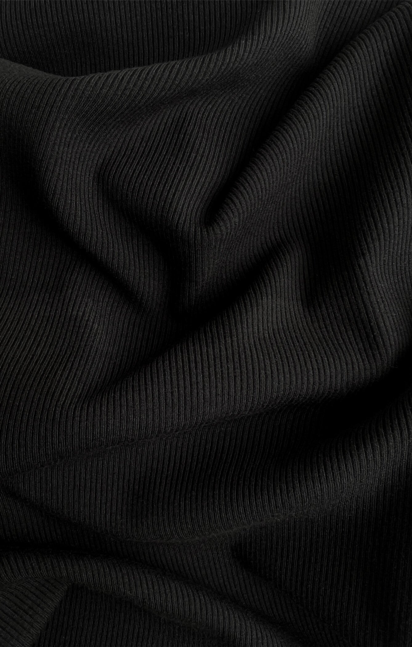 THE LUXE RIB LOW BACK BODYSUIT - BLACK