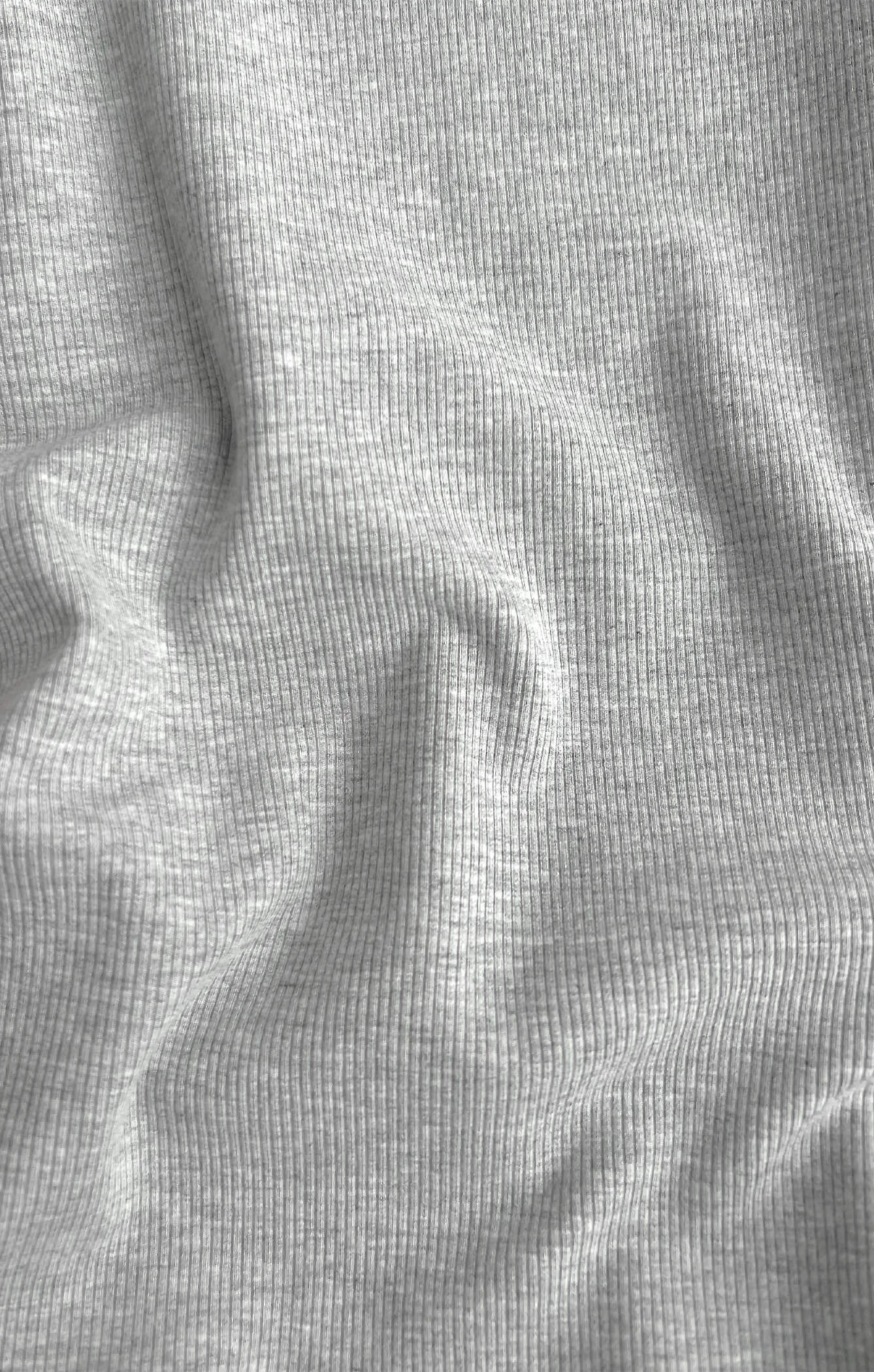 THE LUXE RIB MINI DRESS - MID GREY