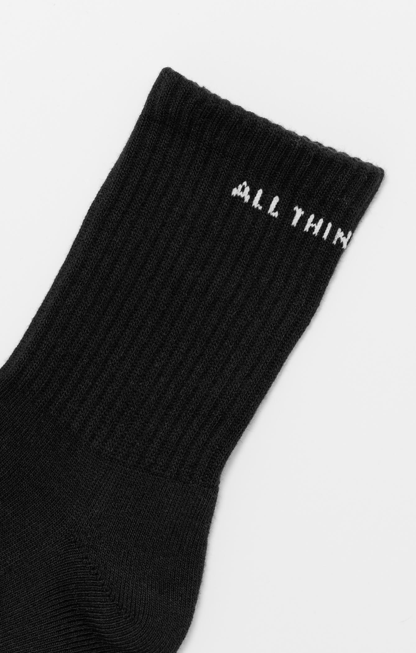 THE A.T.G CREW SOCK - BLACK