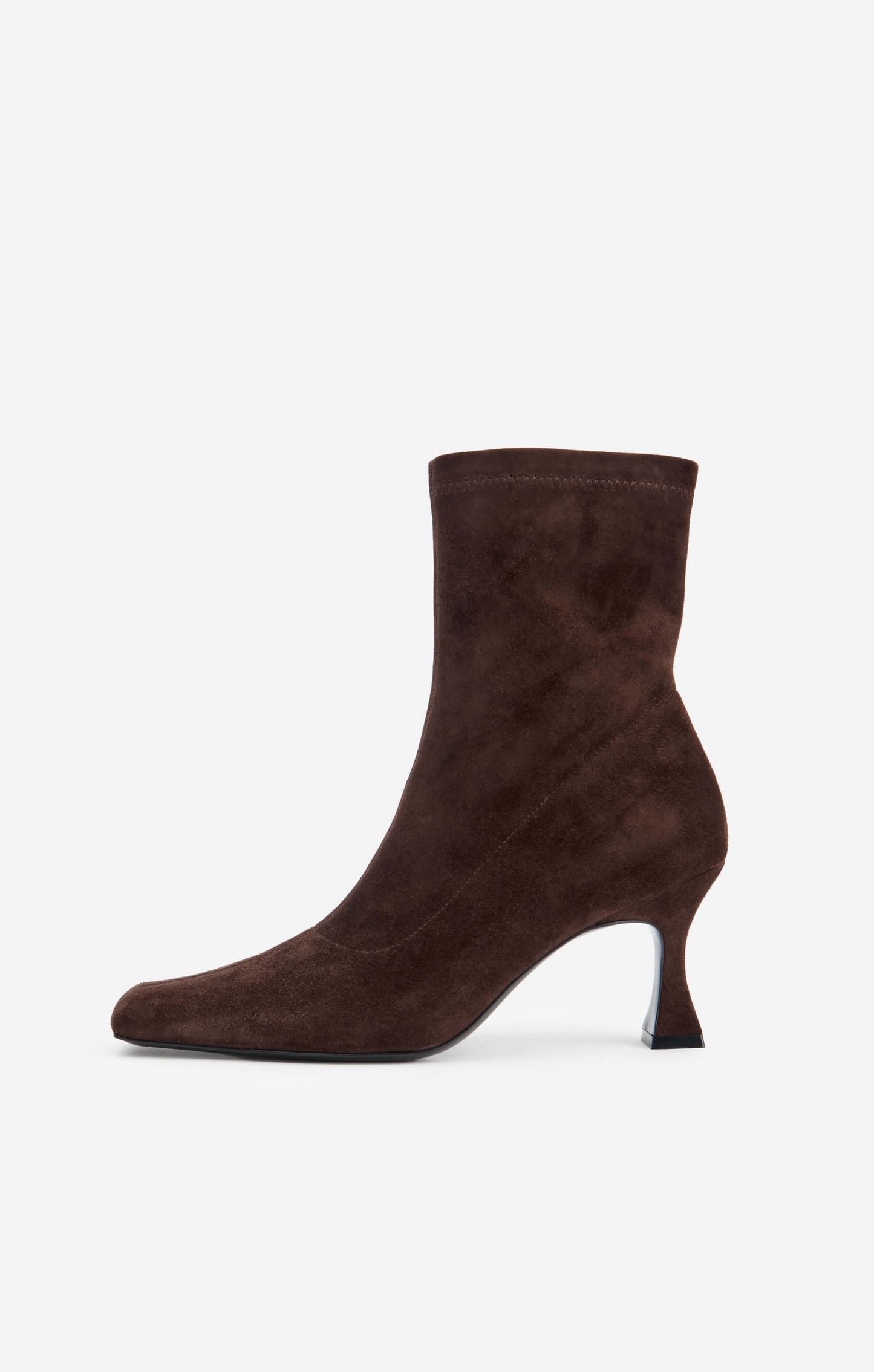THE AMELIA BOOT - CHOC STRETCH SUEDE