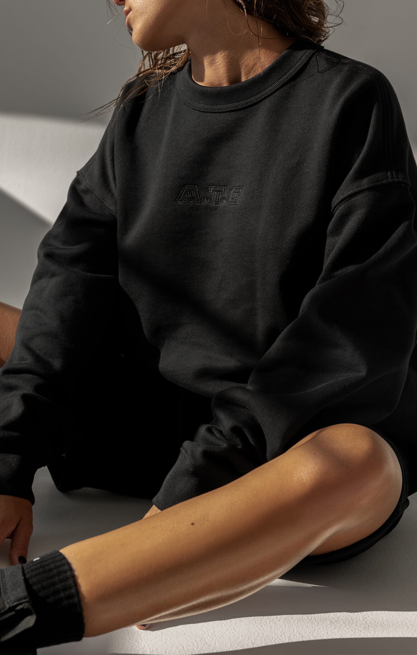 THE A.T.G SWEAT™ CREW - BLACK