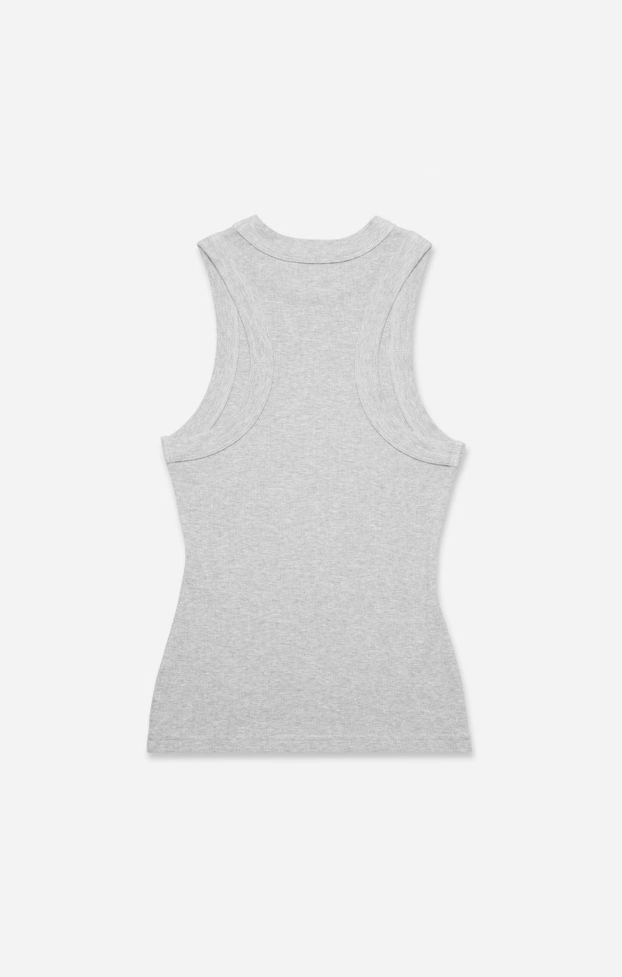 THE LUXE RIB HIGH NECK TANK - MID GREY – All Things Golden