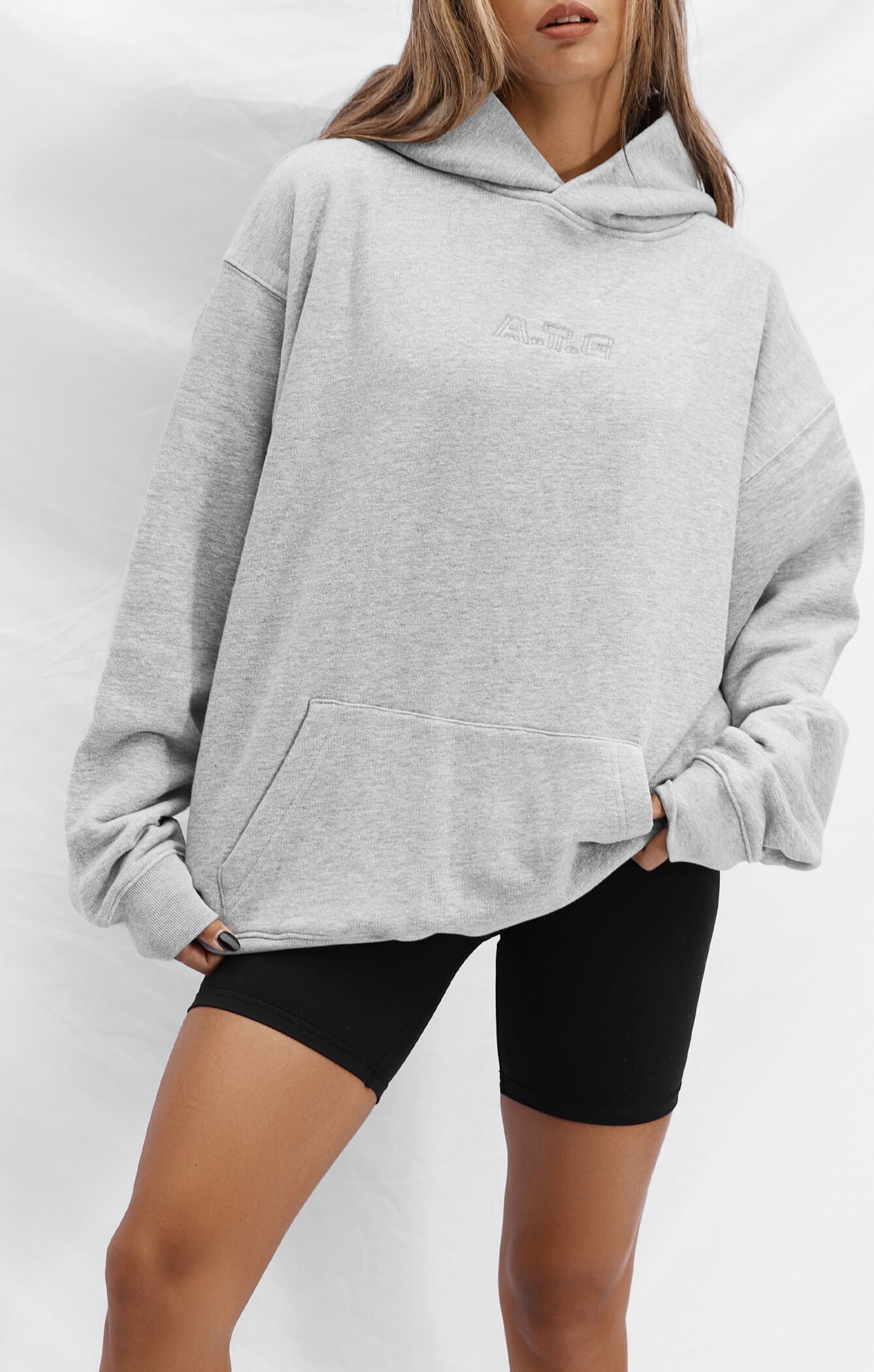 THE A.T.G SWEAT™ HOODIE - HEATHER GREY