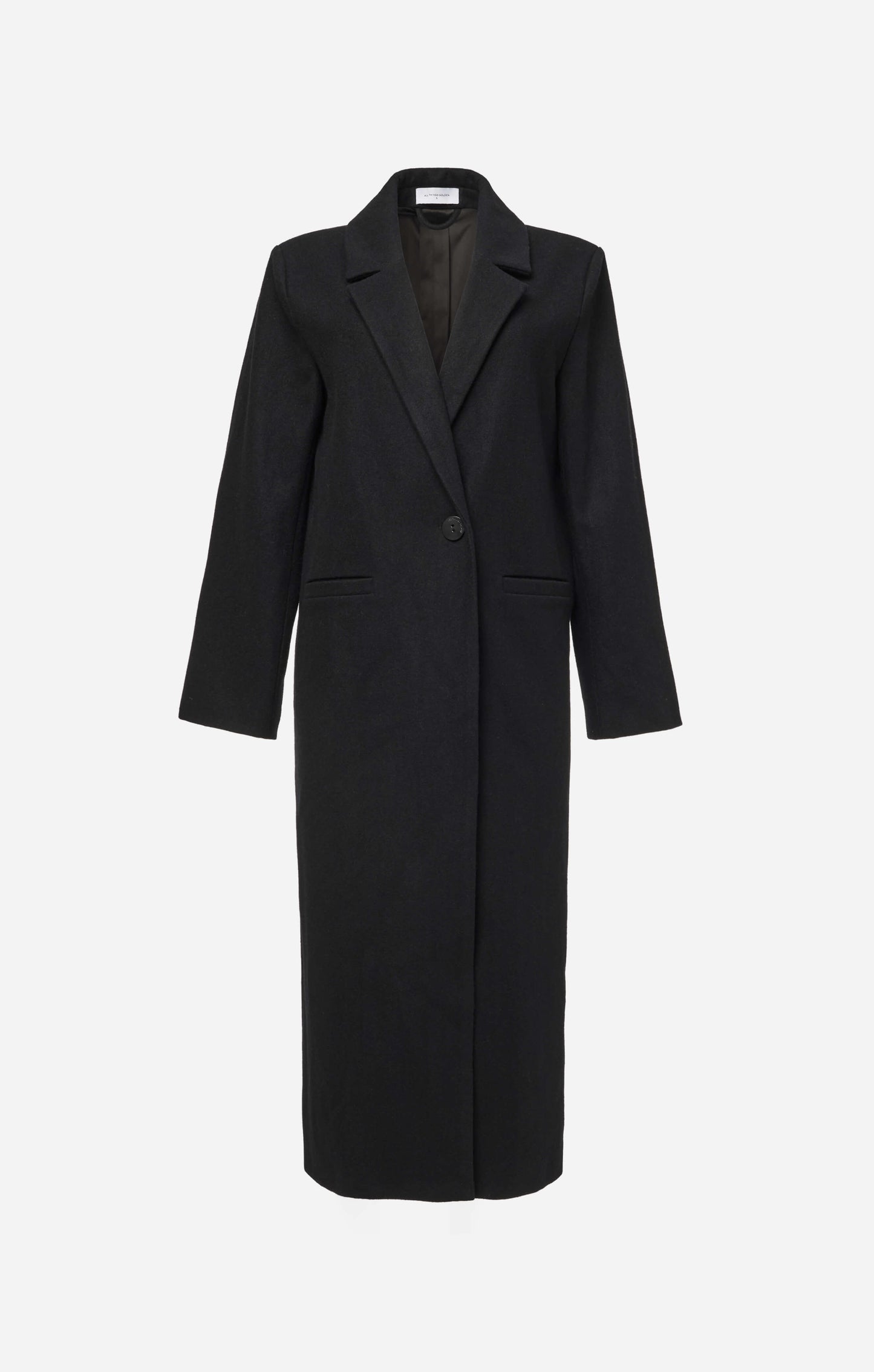 THE LONGLINE CLASSIC COAT - BLACK