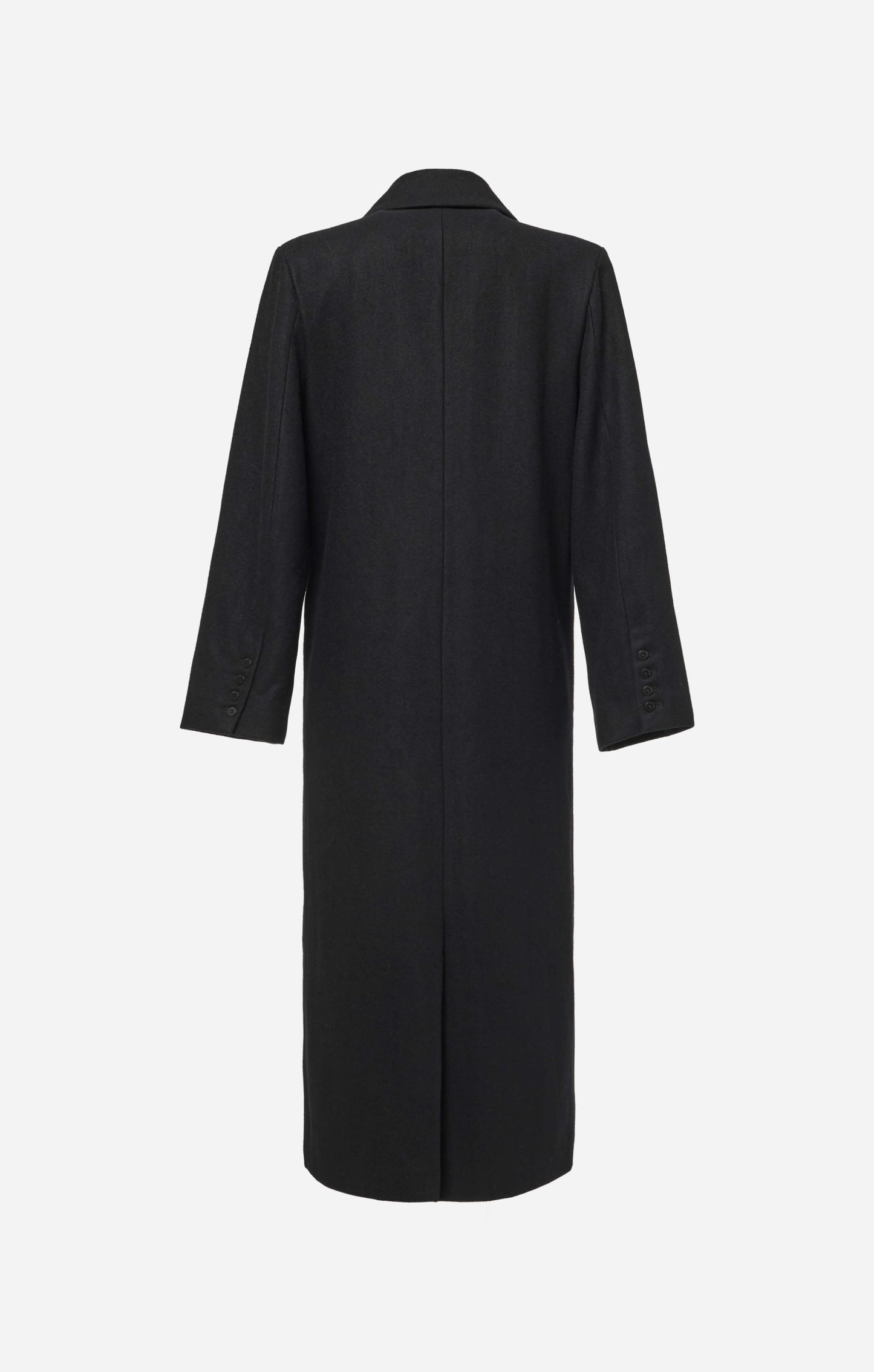 THE LONGLINE CLASSIC COAT - BLACK