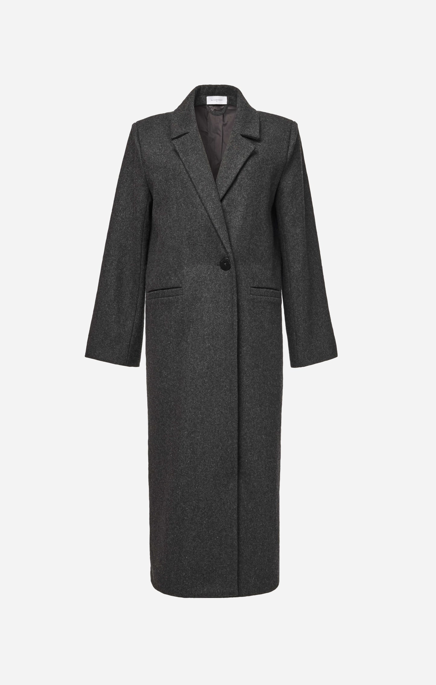 THE LONGLINE CLASSIC COAT - CHARCOAL