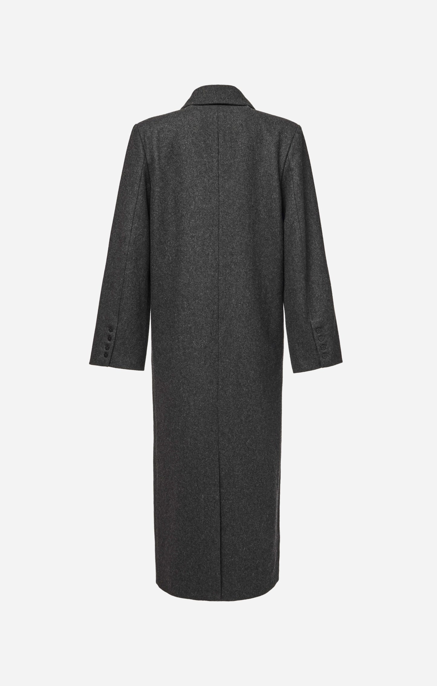 THE LONGLINE CLASSIC COAT - CHARCOAL