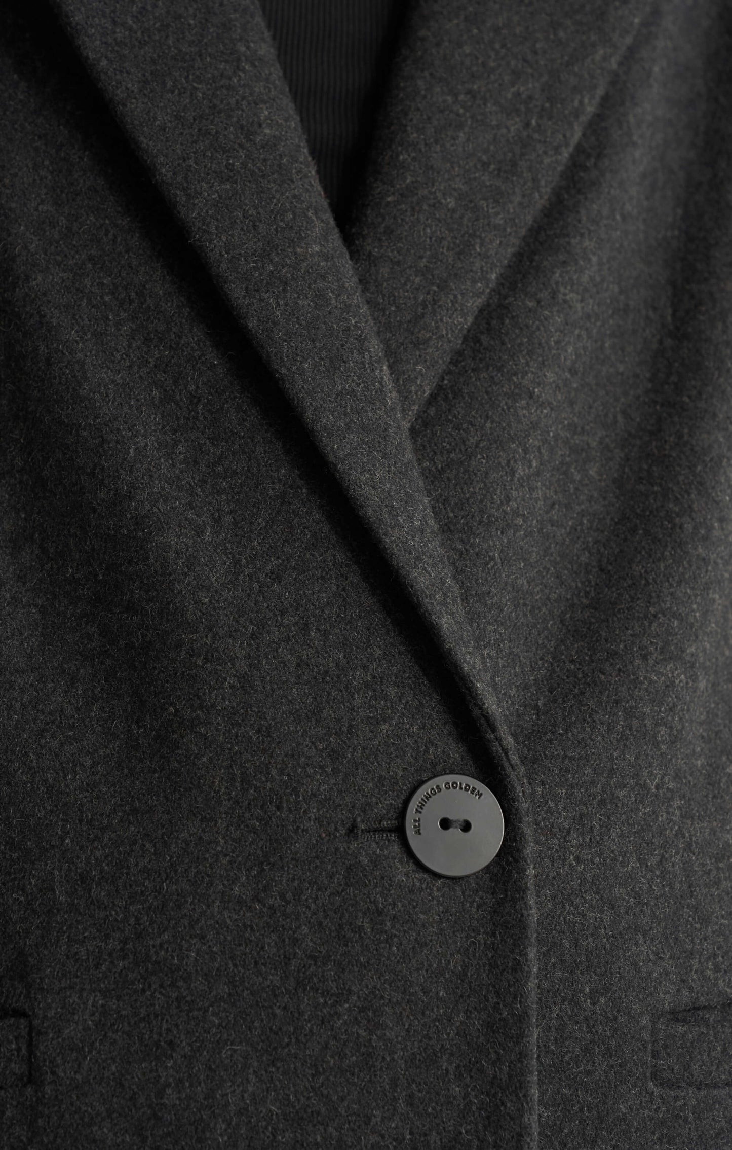 THE LONGLINE CLASSIC COAT - CHARCOAL