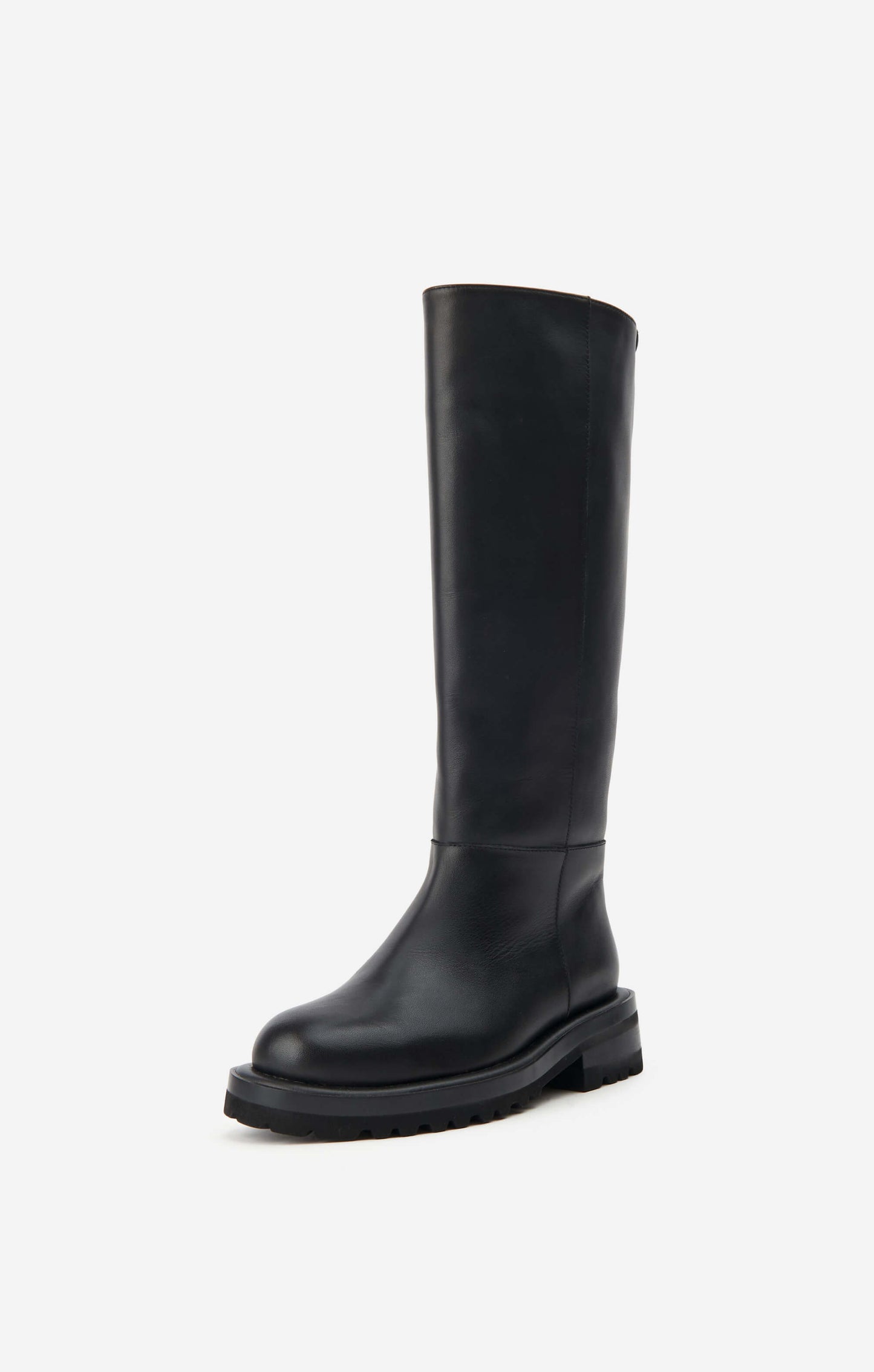 THE SILVIE BOOT - BLACK LEATHER