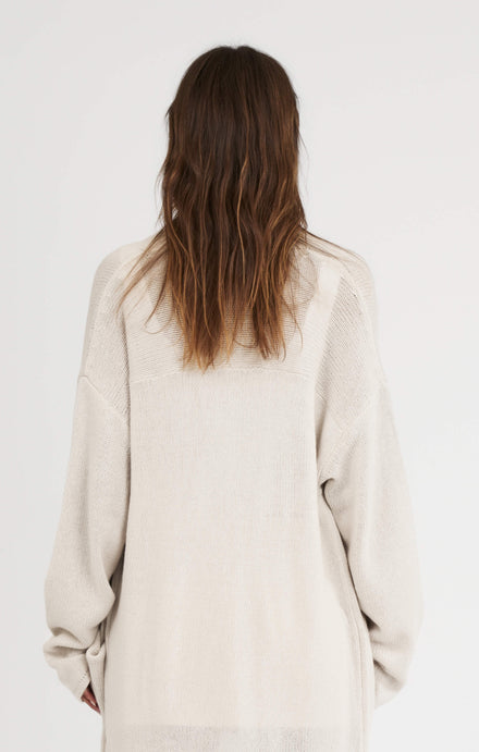 THE CARDIGAN COAT - BONE