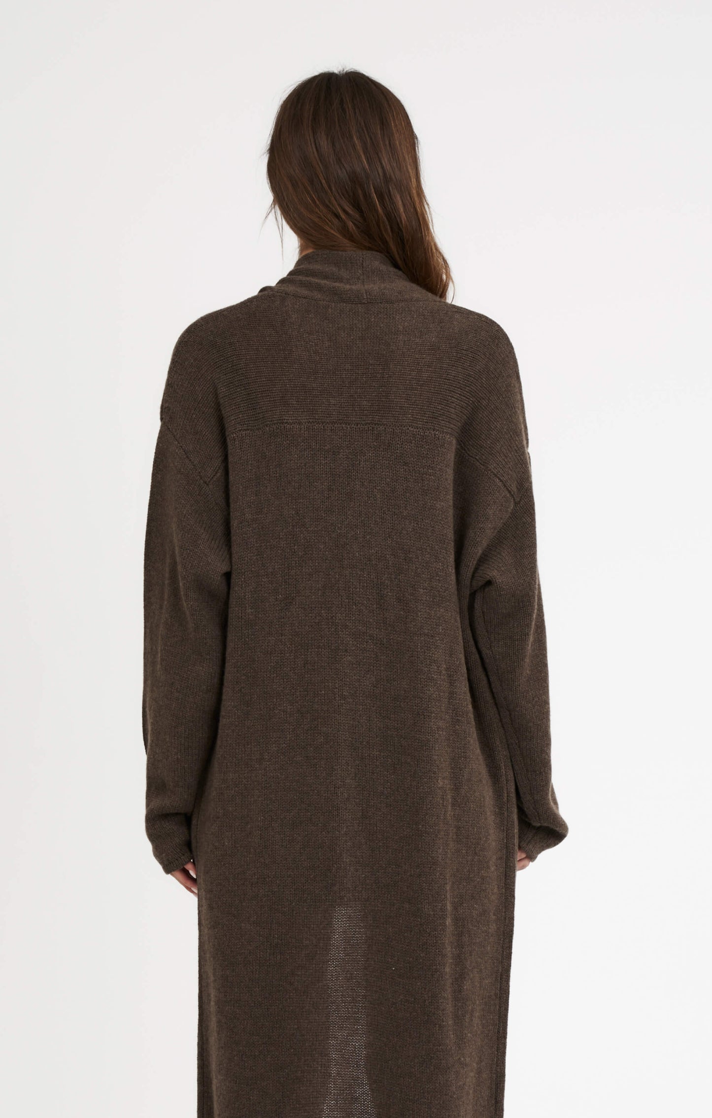 THE CARDIGAN COAT - ESPRESSO MARLE