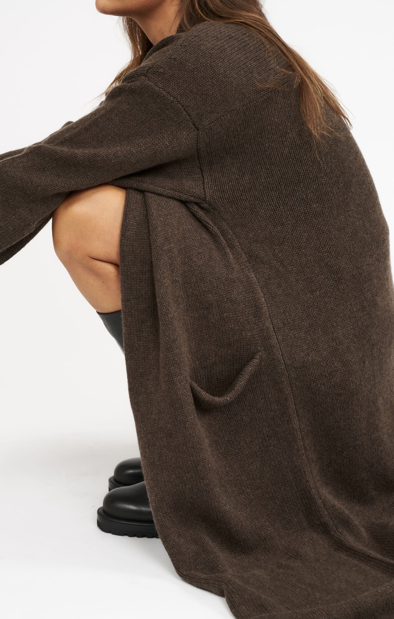 THE CARDIGAN COAT - ESPRESSO MARLE