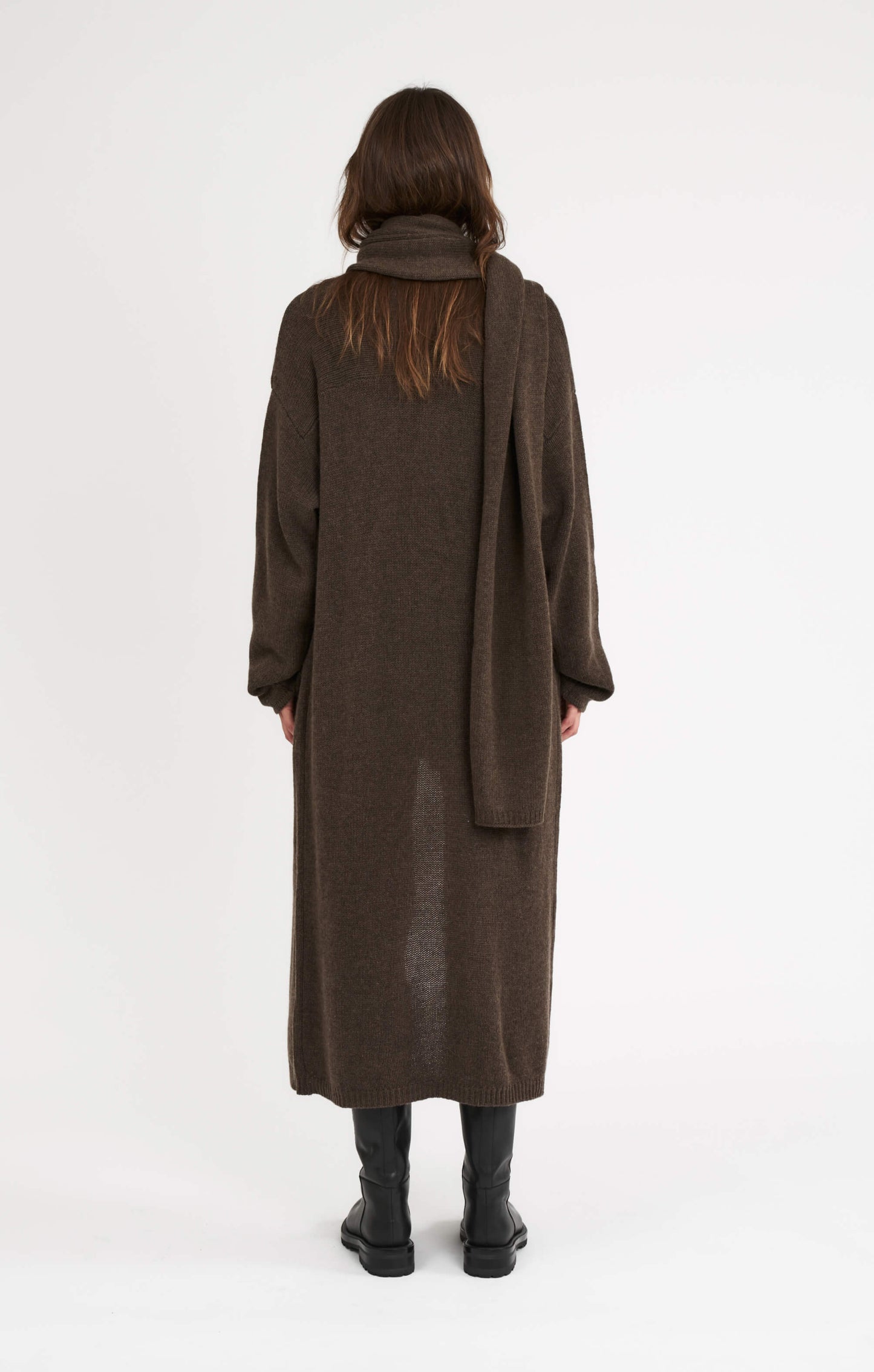 THE CARDIGAN COAT - ESPRESSO MARLE