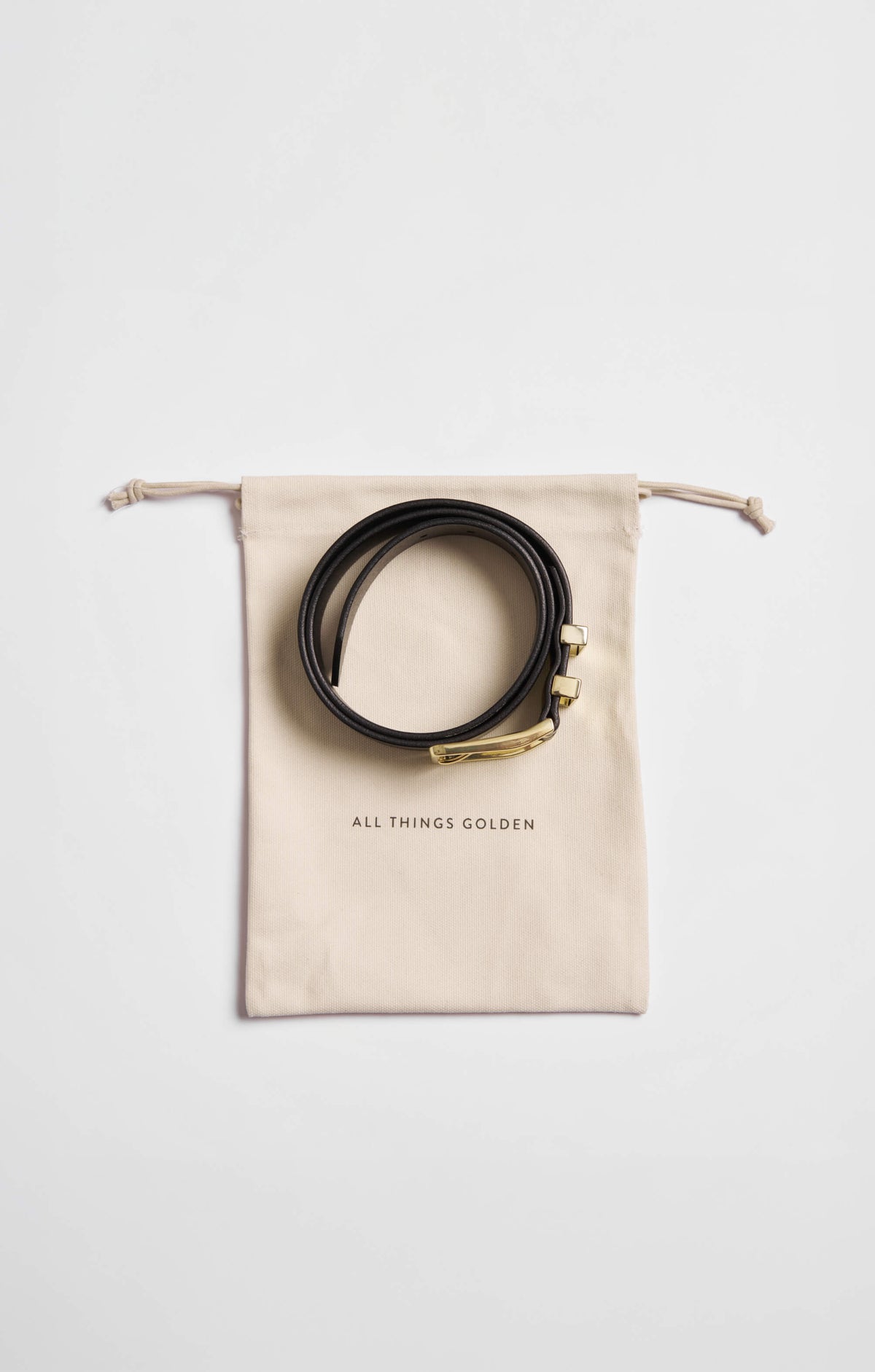 THE CLASSIC BELT - BLACK/GOLD