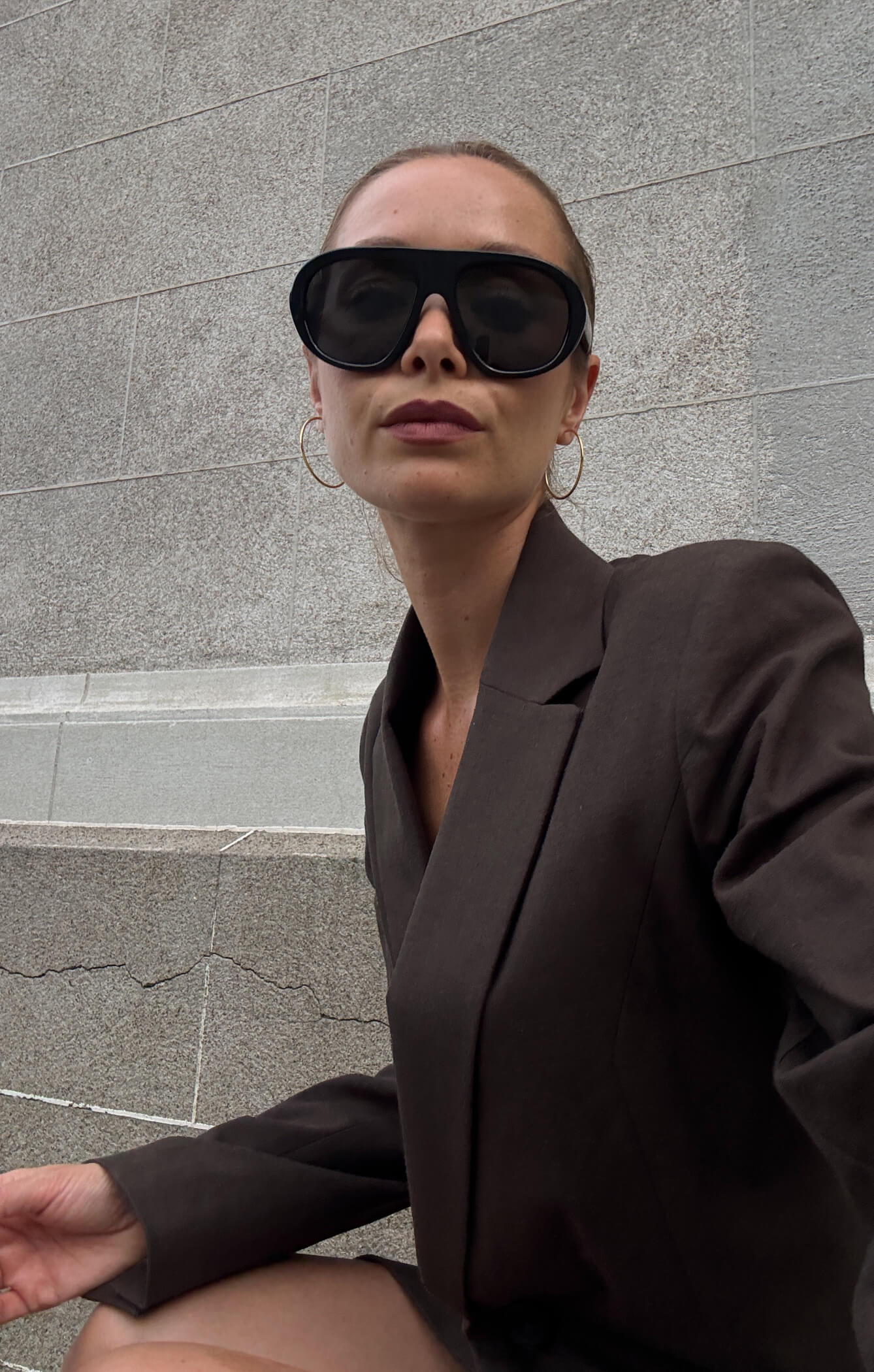 THE LINEN CLASSIC BLAZER - ESPRESSO