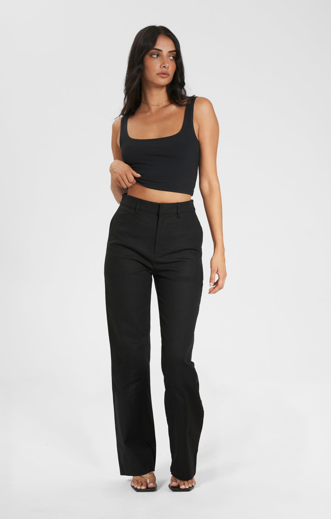 THE LINEN CLASSIC PANT - BLACK