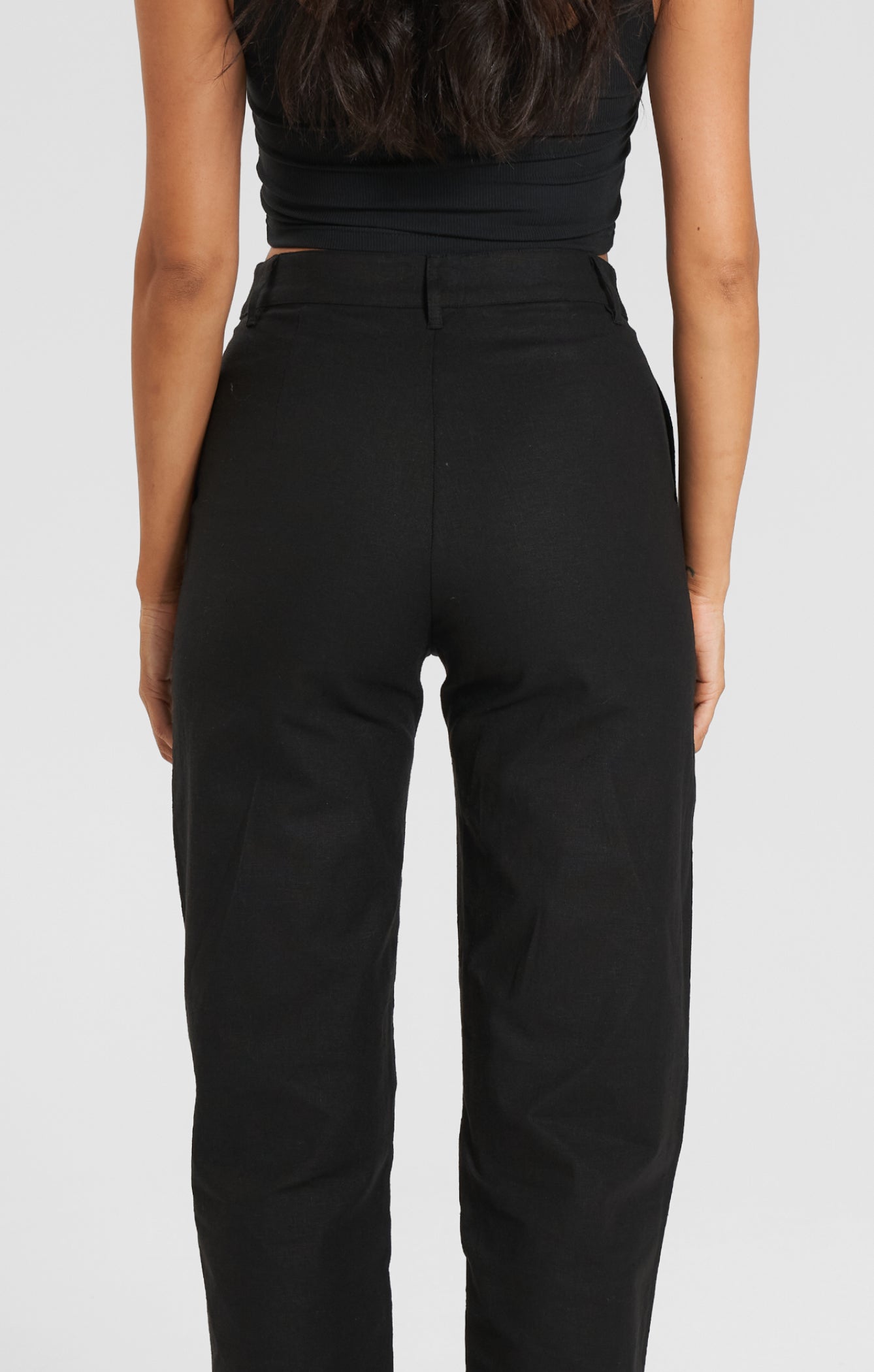THE LINEN CLASSIC PANT - BLACK