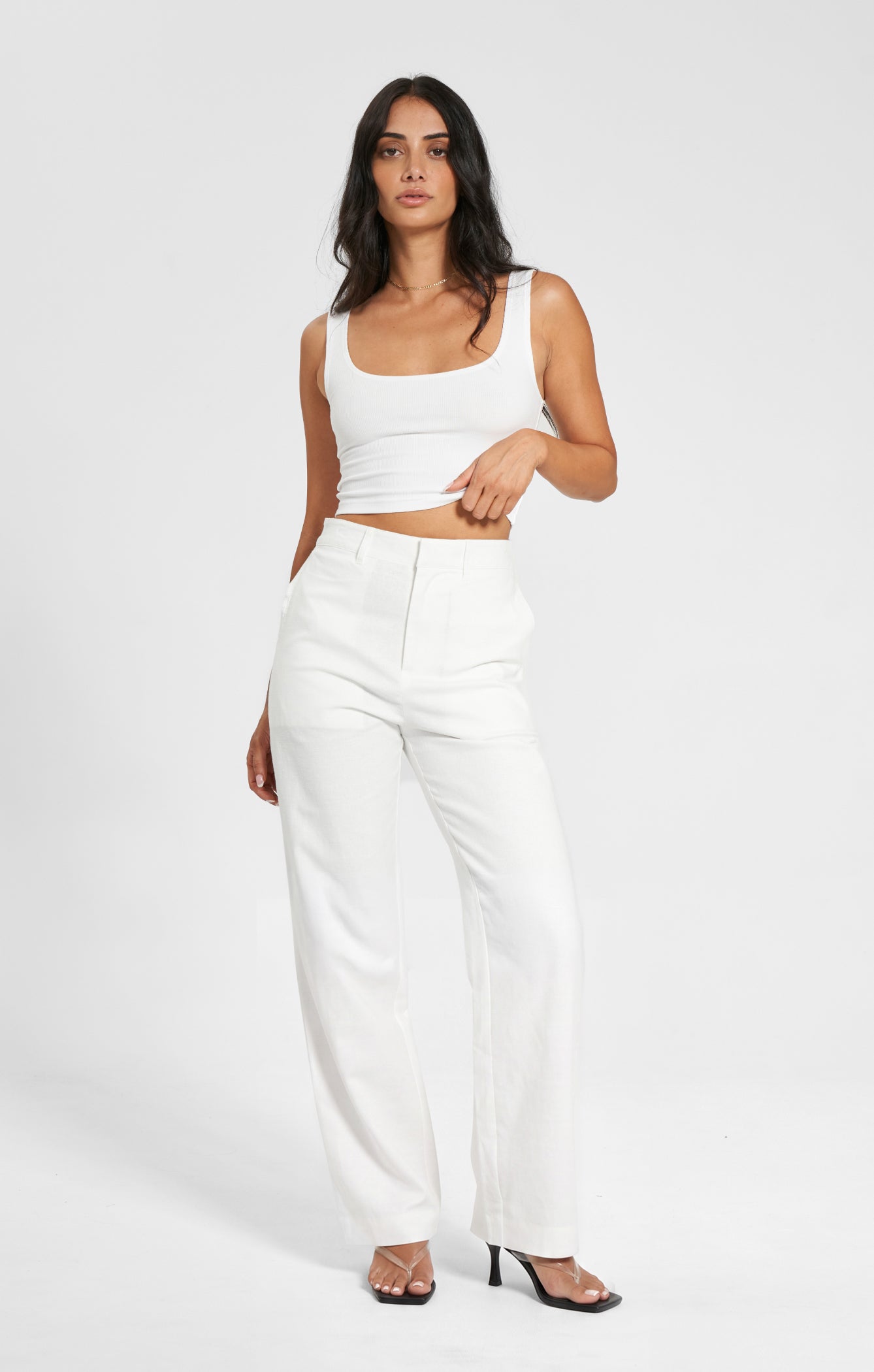 THE LINEN CLASSIC PANT - WHITE