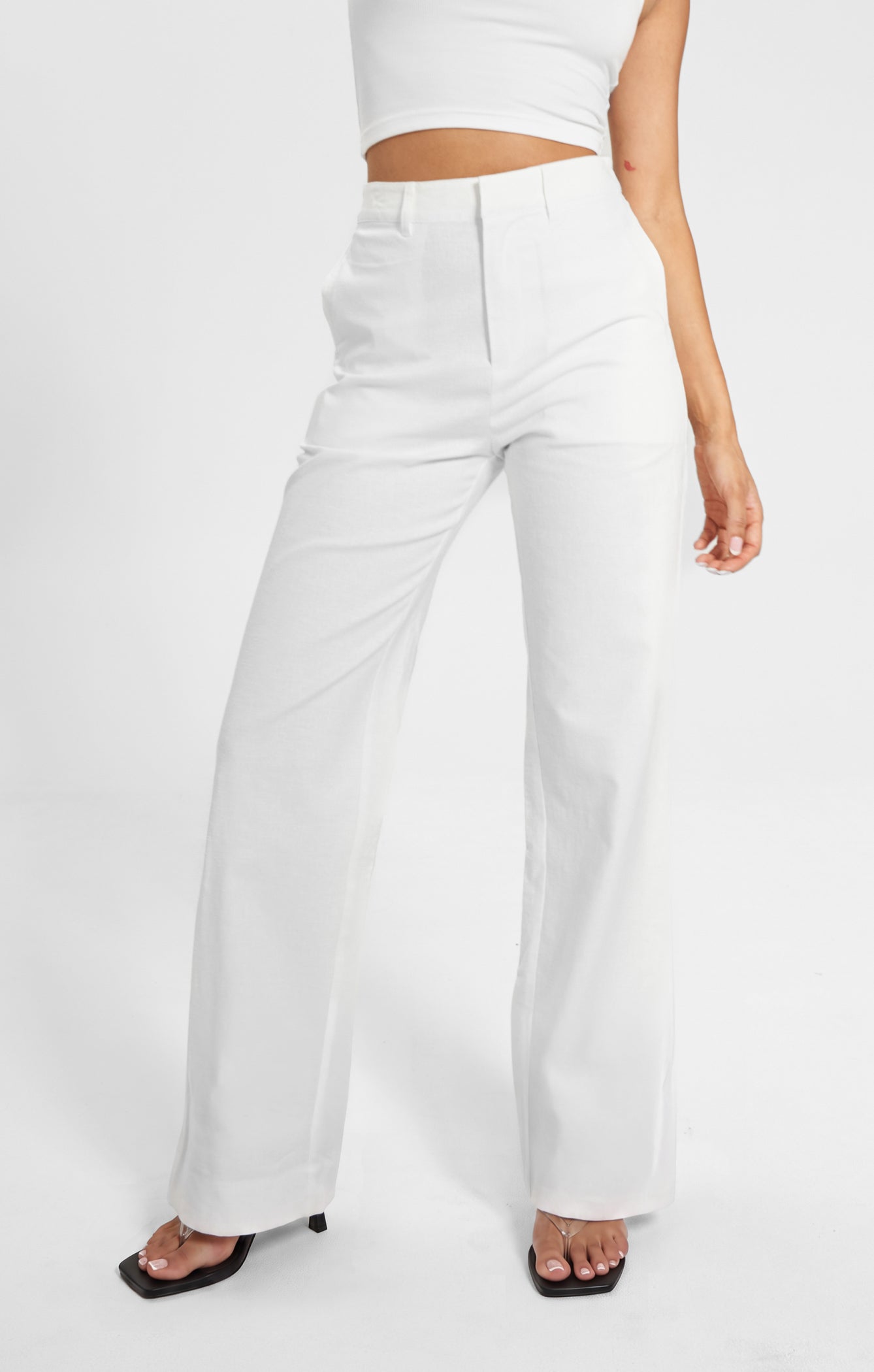 THE LINEN CLASSIC PANT - WHITE