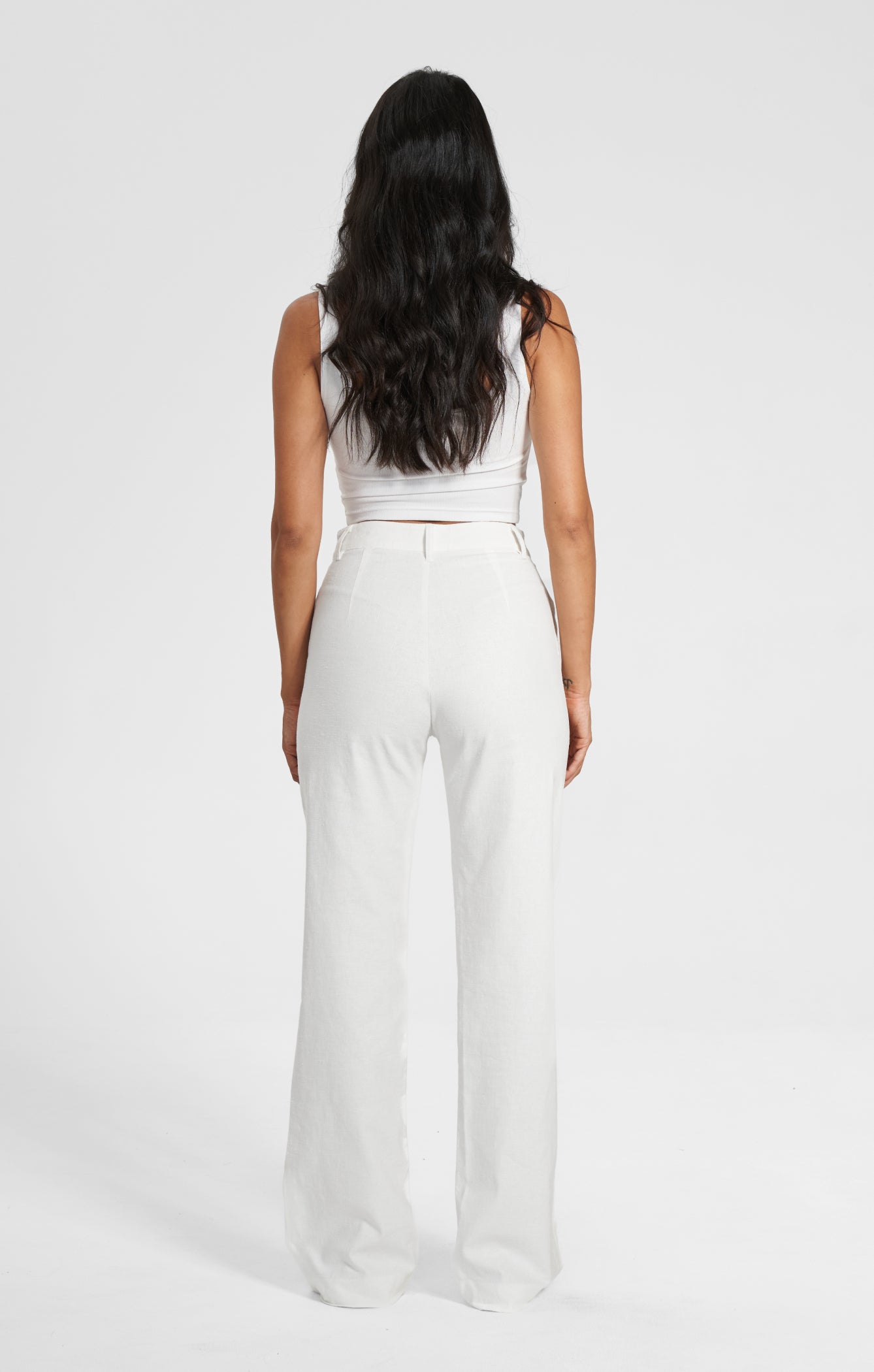 THE LINEN CLASSIC PANT - WHITE