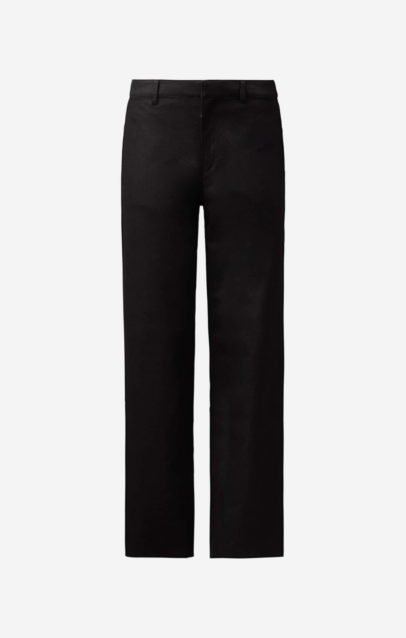 THE LINEN LOW RISE PANT - BLACK