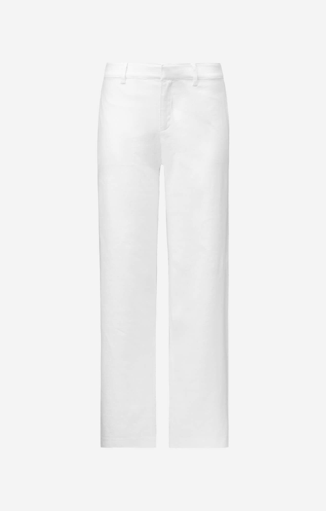 THE LINEN LOW RISE PANT - WHITE