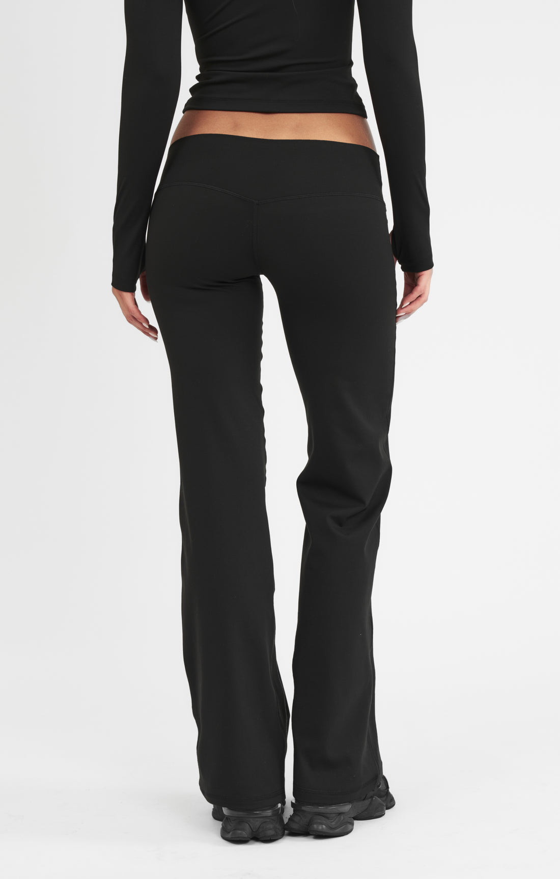 THE SCULPT™ MID RISE WIDE LEG PANT - BUTTER BLACK