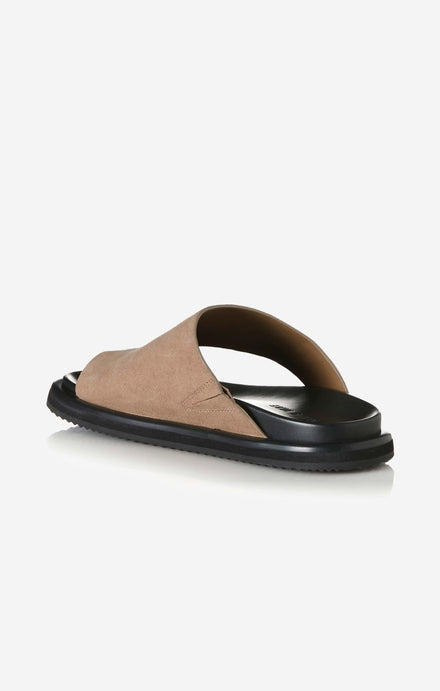 THE PARKS SLIDE - NATURAL SUEDE