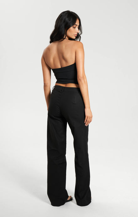 THE SCULPT™ HALTER TANK - BUTTER BLACK