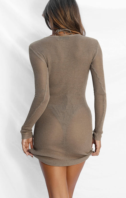 THE STRING TIE BIKINI BOTTOM - SLATE