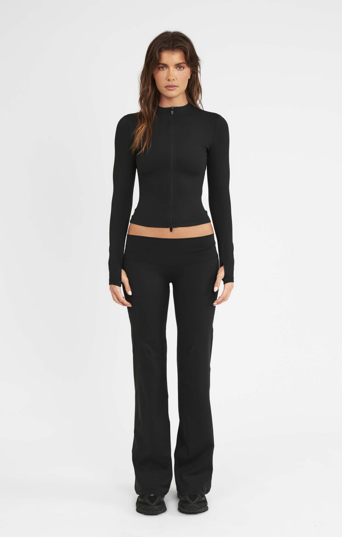 THE SCULPT™ TWO WAY ZIP JACKET - BUTTER BLACK