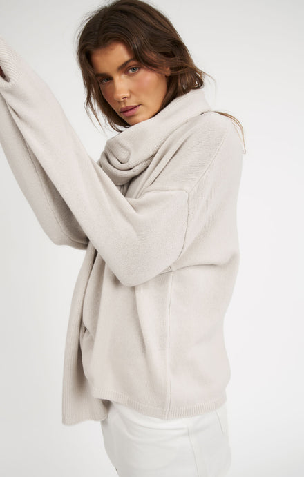 THE WRAP AROUND SCARF - BONE