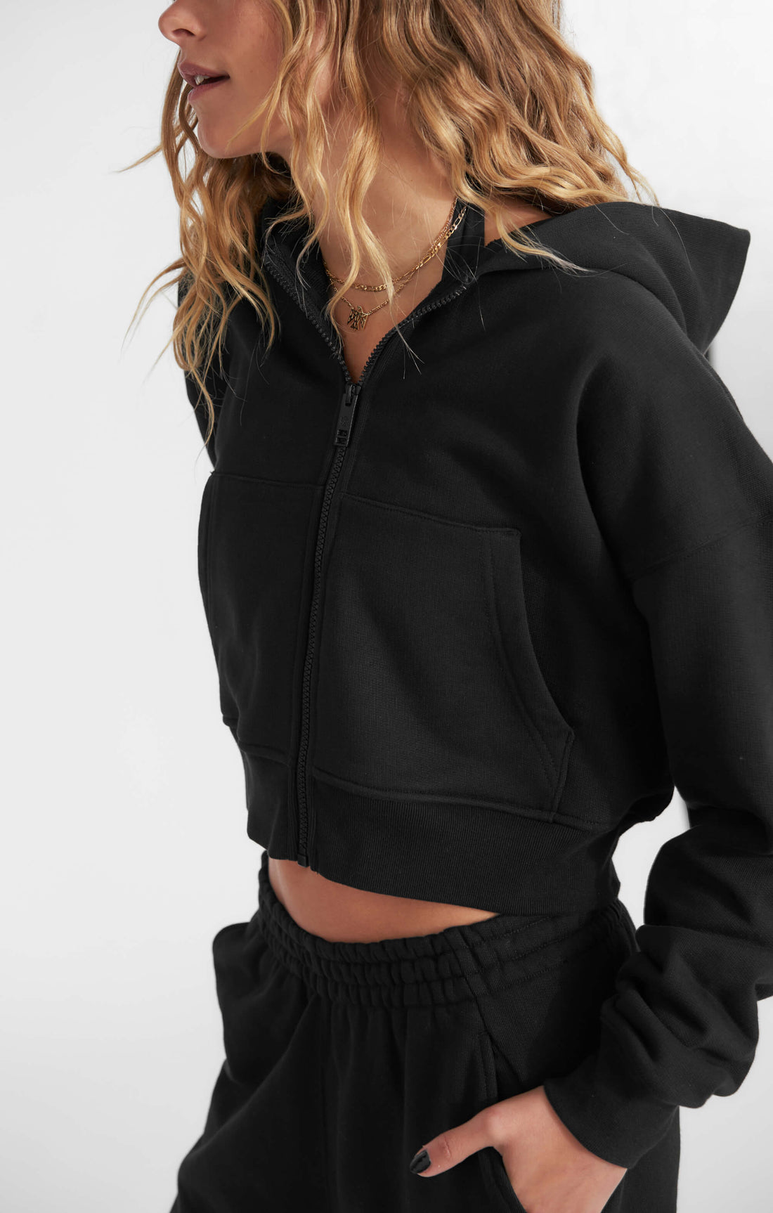THE SWEAT™ ZIP UP HOODIE - BLACK