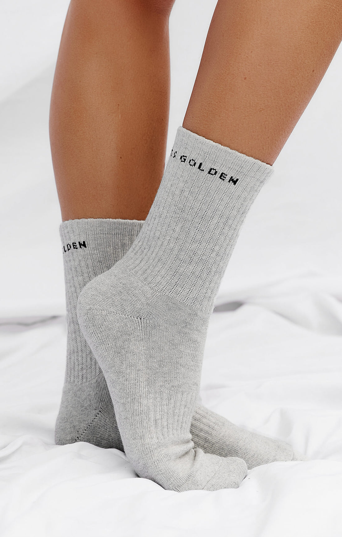 THE A.T.G CREW SOCK 3 PACK - GREY