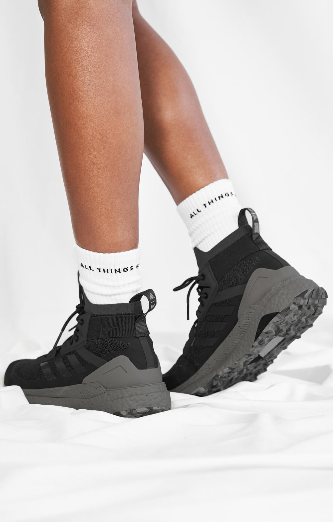 THE A.T.G CREW SOCK 3 PACK - WHITE